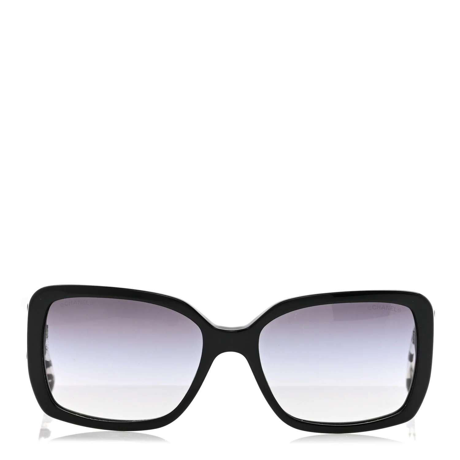 Acetate Square Sunglasses 5213 Black - Image 2