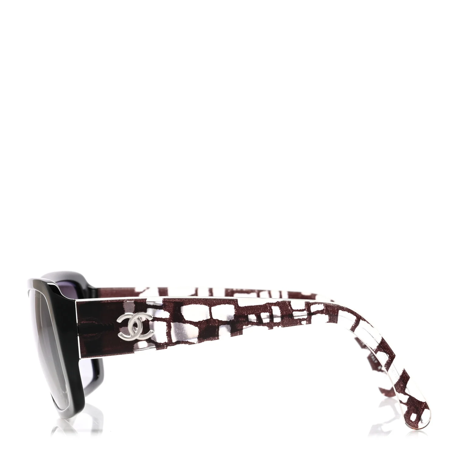 Acetate Square Sunglasses 5213 Black - Image 3