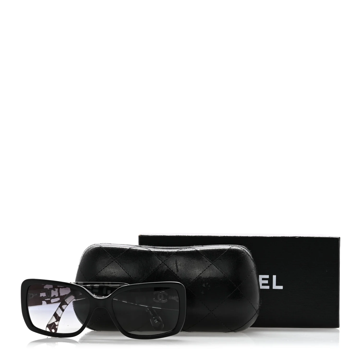 Acetate Square Sunglasses 5213 Black - Image 7
