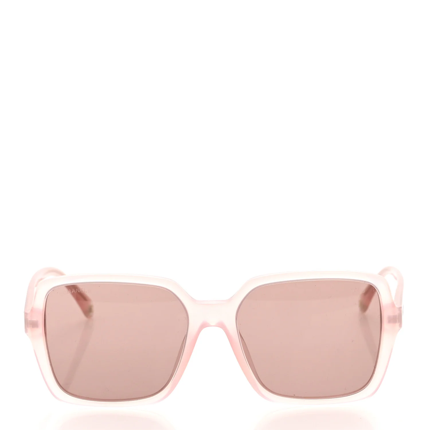 Acetate Square Sunglasses 5505 Light Pink - Image 2
