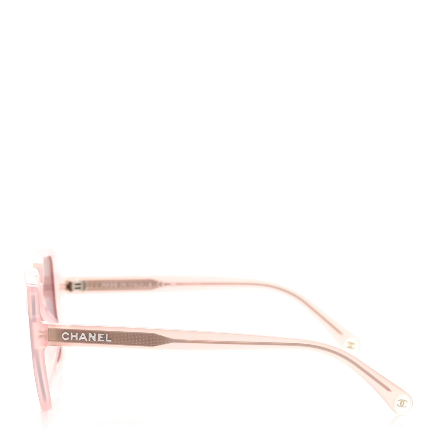 Acetate Square Sunglasses 5505 Light Pink - Image 3