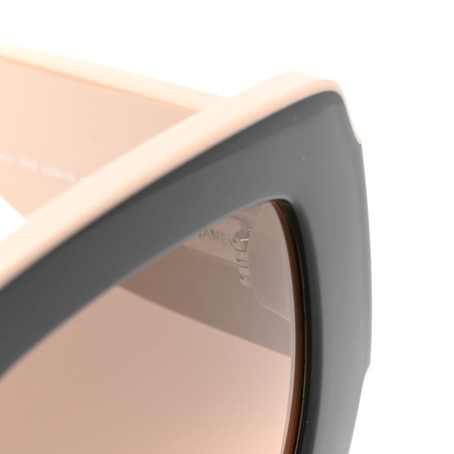 Acetate Square Sunglasses 6059 Black Beige - Image 7
