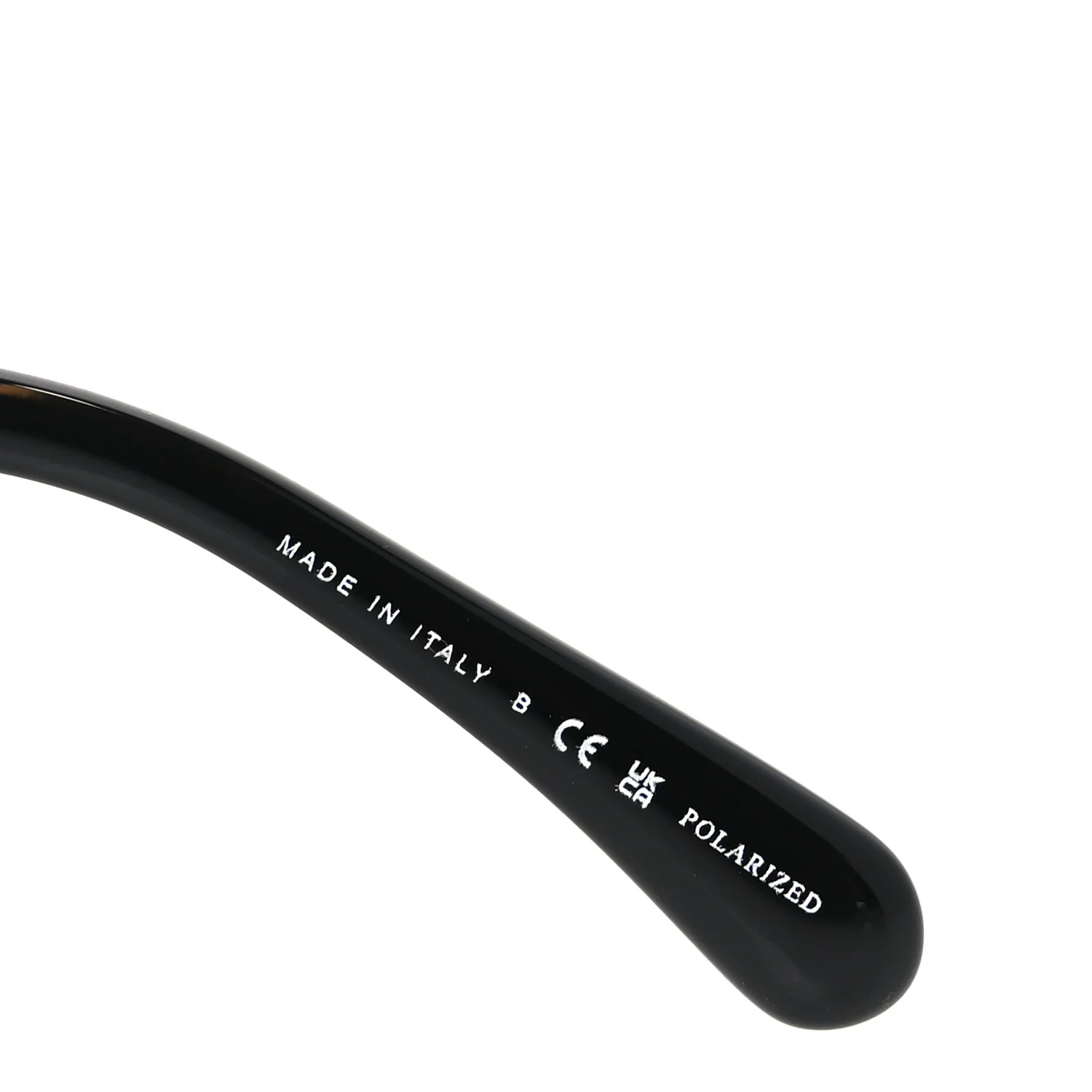 Acetate Strass Polarized Square Sunglasses 5422-B Black Black - Image 6