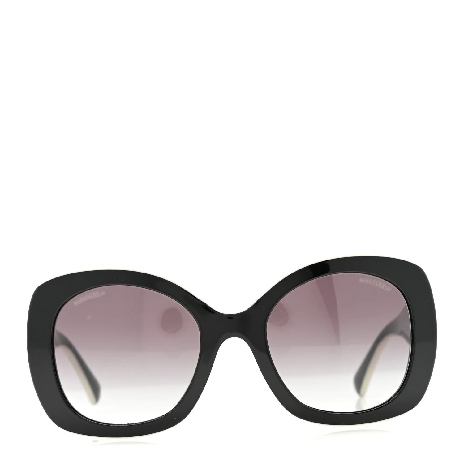 Acetate Sunglasses 71414 Black White - Image 2