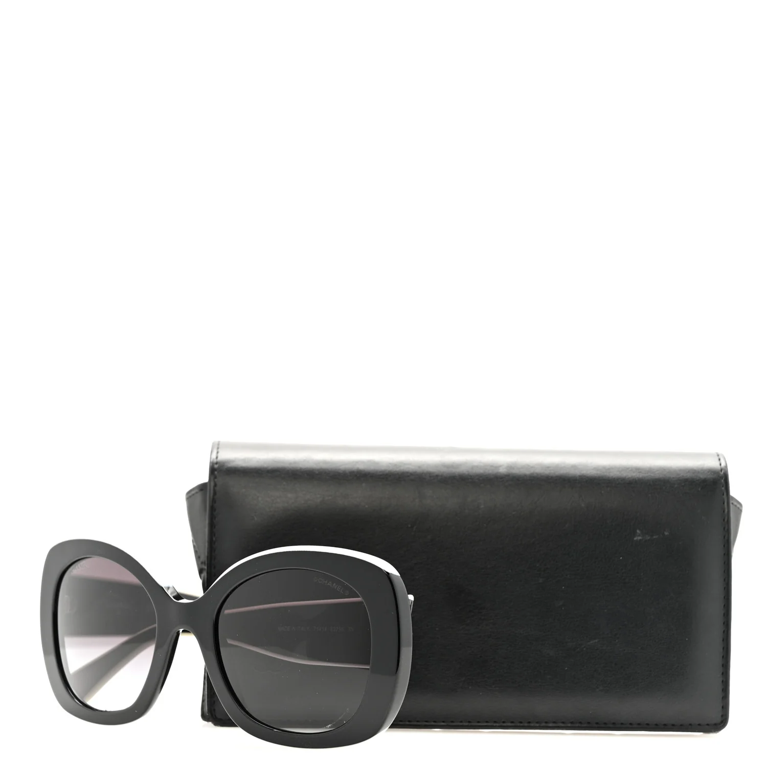 Acetate Sunglasses 71414 Black White - Image 8