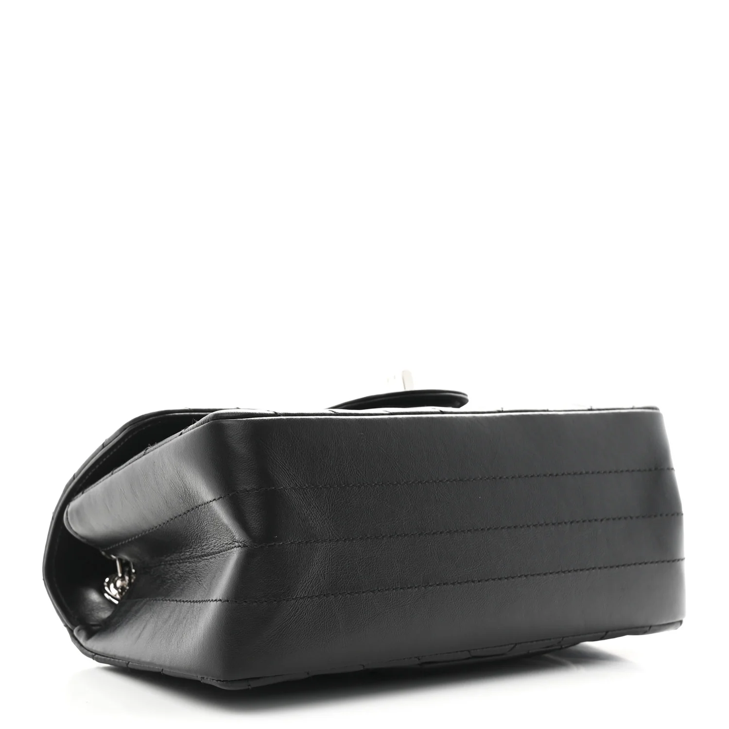 Aged Calfskin Chevron Quilted 2.55 Reissue Mini Flap Black - Image 4