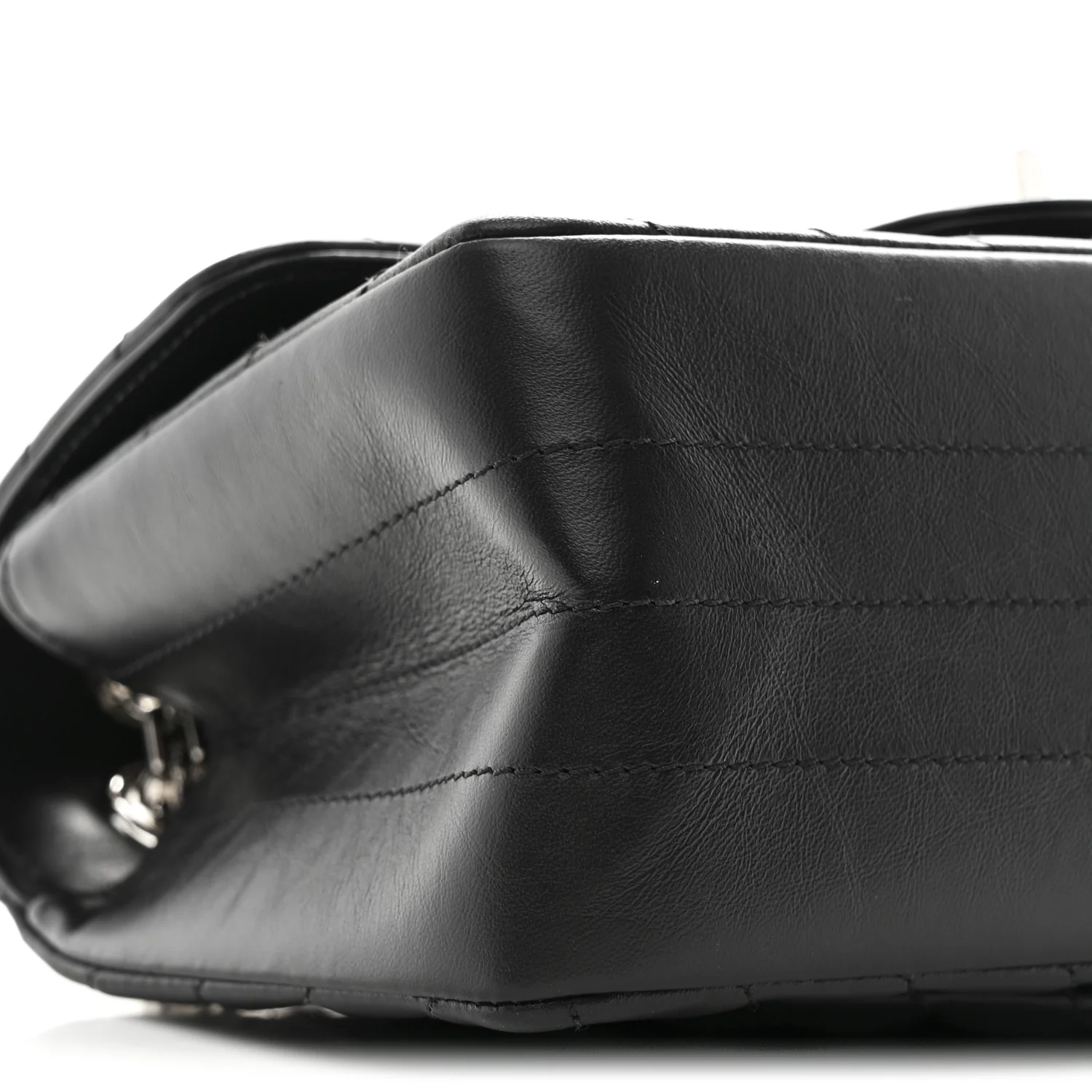 Aged Calfskin Chevron Quilted 2.55 Reissue Mini Flap Black - Image 9
