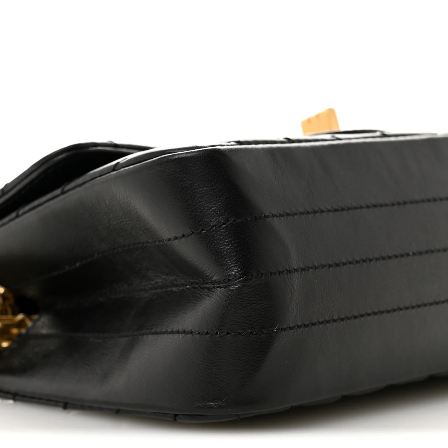 Aged Calfskin Chevron Quilted 2.55 Reissue Mini Flap Black - Image 9