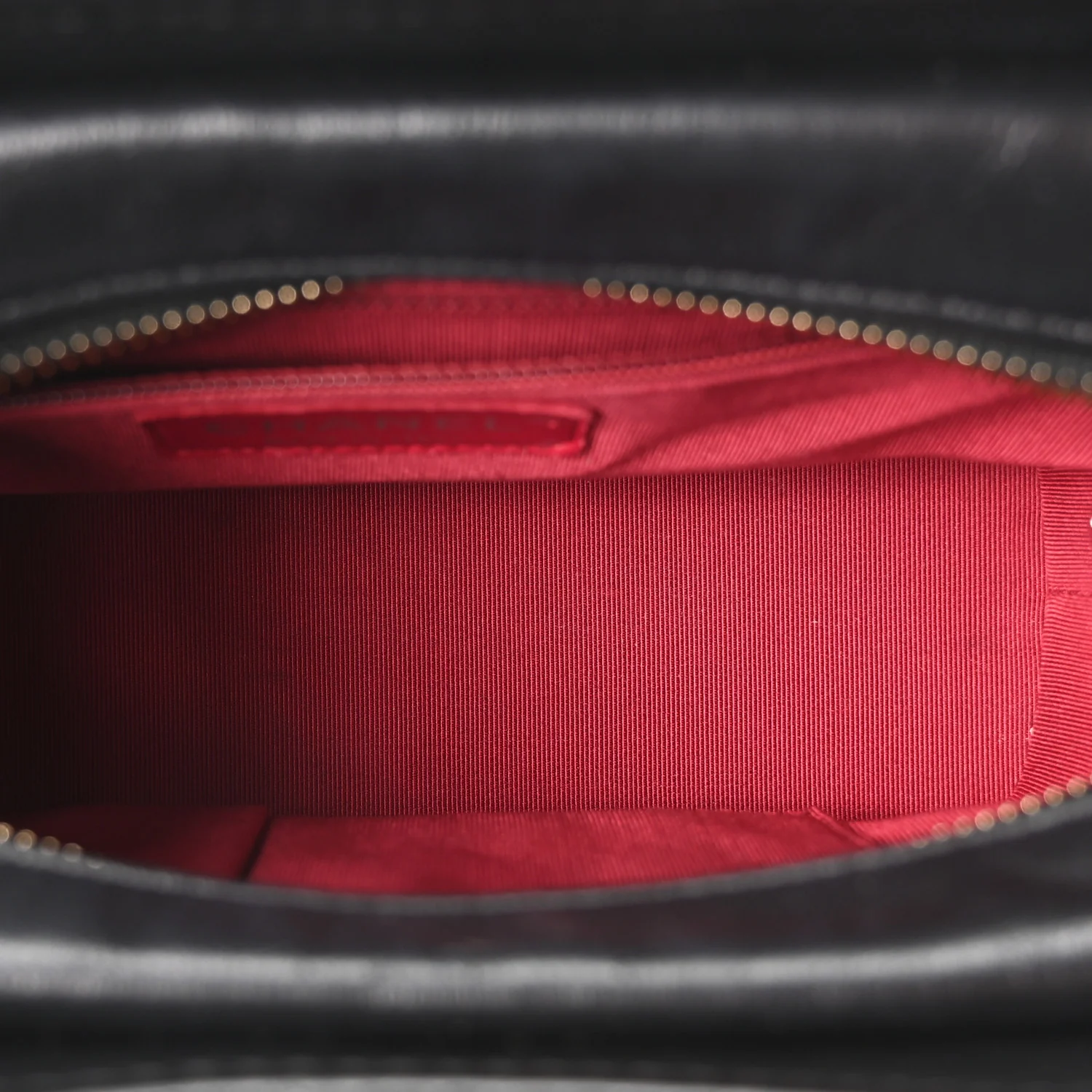 Aged Calfskin Chevron Quilted Small Gabrielle Hobo Black - Image 5