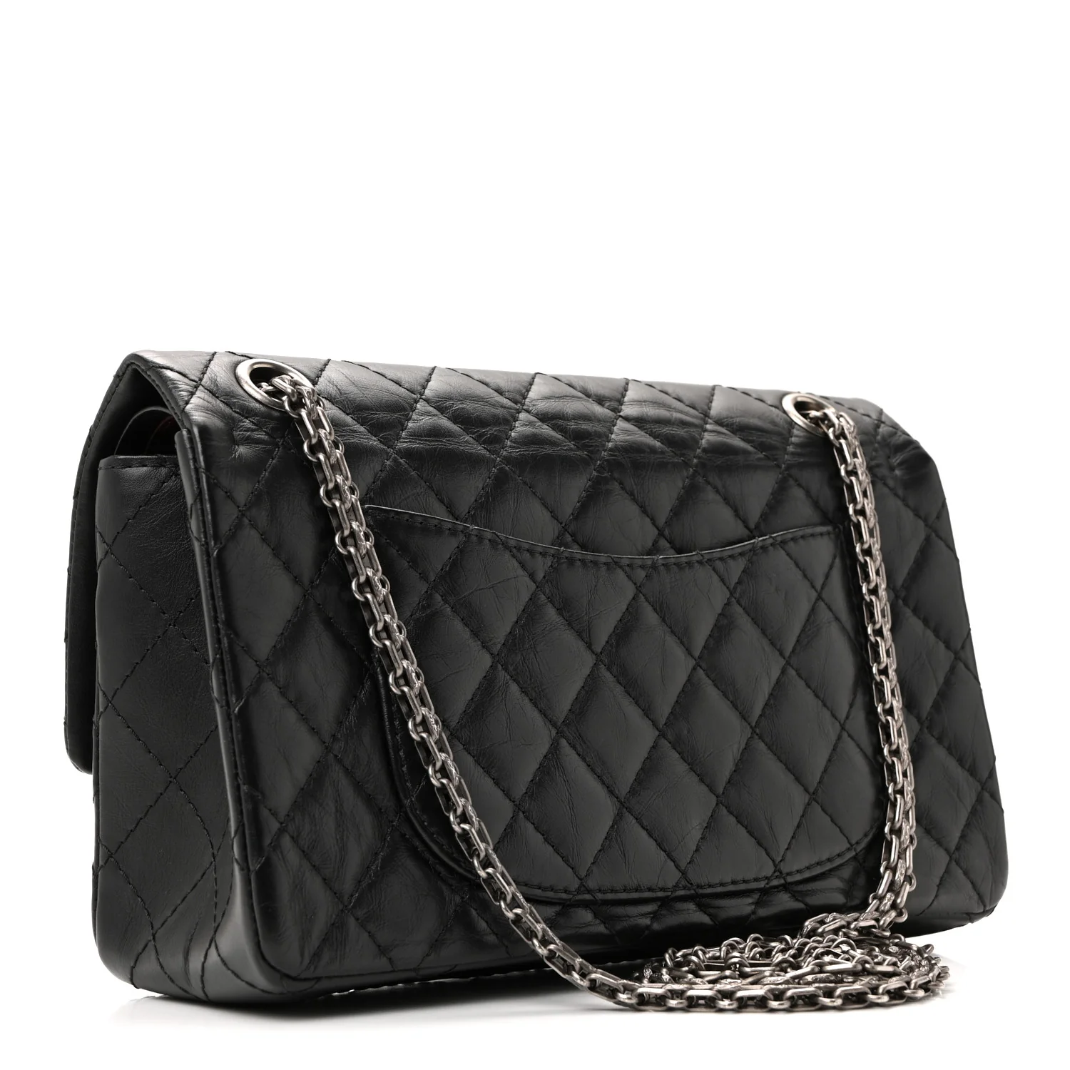 Aged Calfskin Quilted 2.55 Reissue 225 Flap Black - Image 6