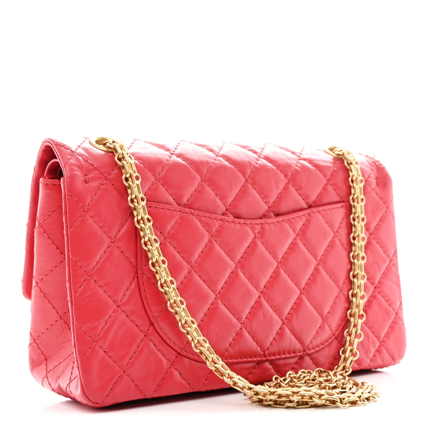 Aged Calfskin Quilted 2.55 Reissue 225 Flap Red - Image 3