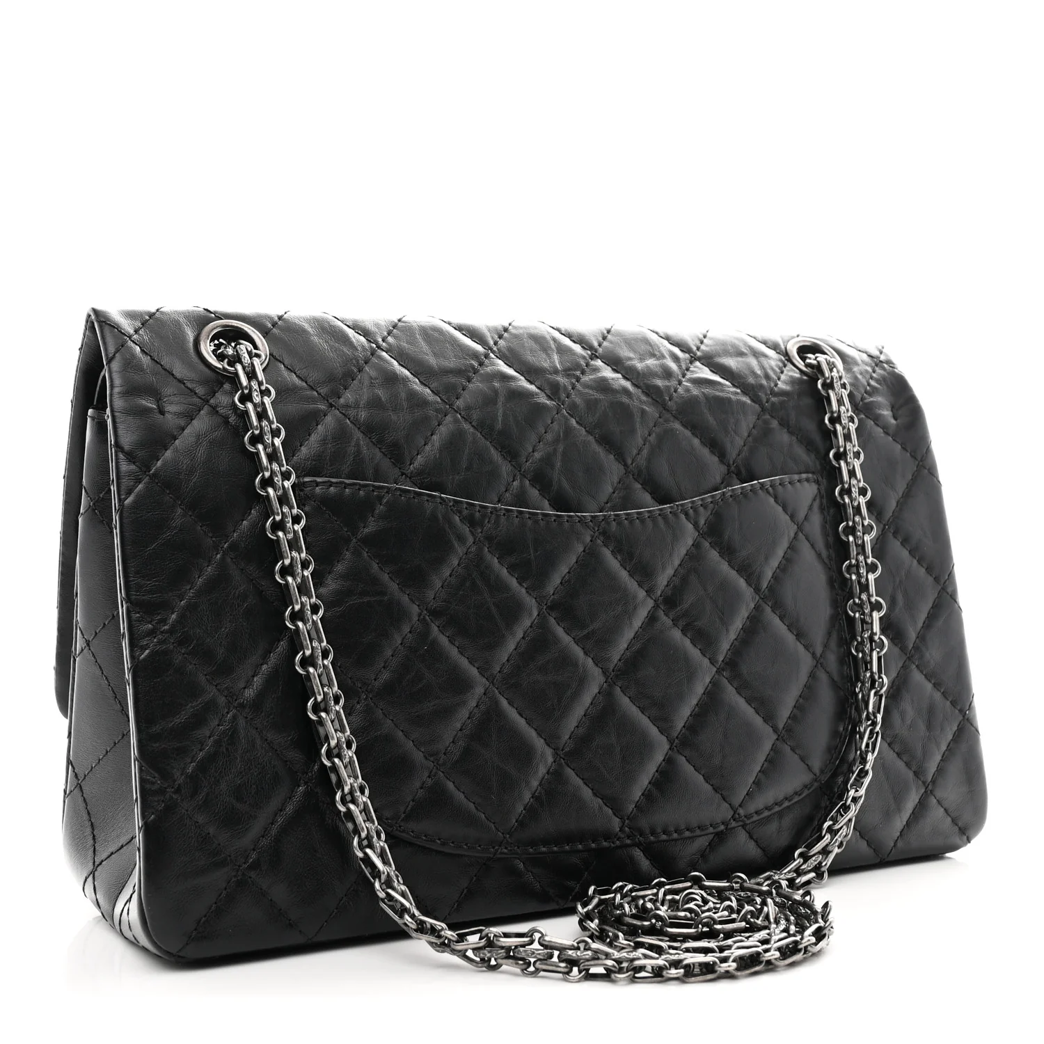Aged Calfskin Quilted 2.55 Reissue 226 Flap Black - Image 2