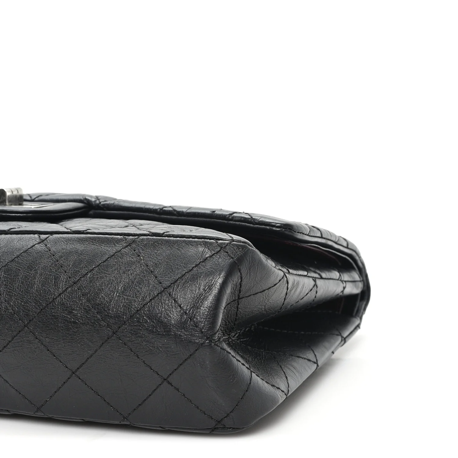 Aged Calfskin Quilted 2.55 Reissue 227 Flap Black - Image 10