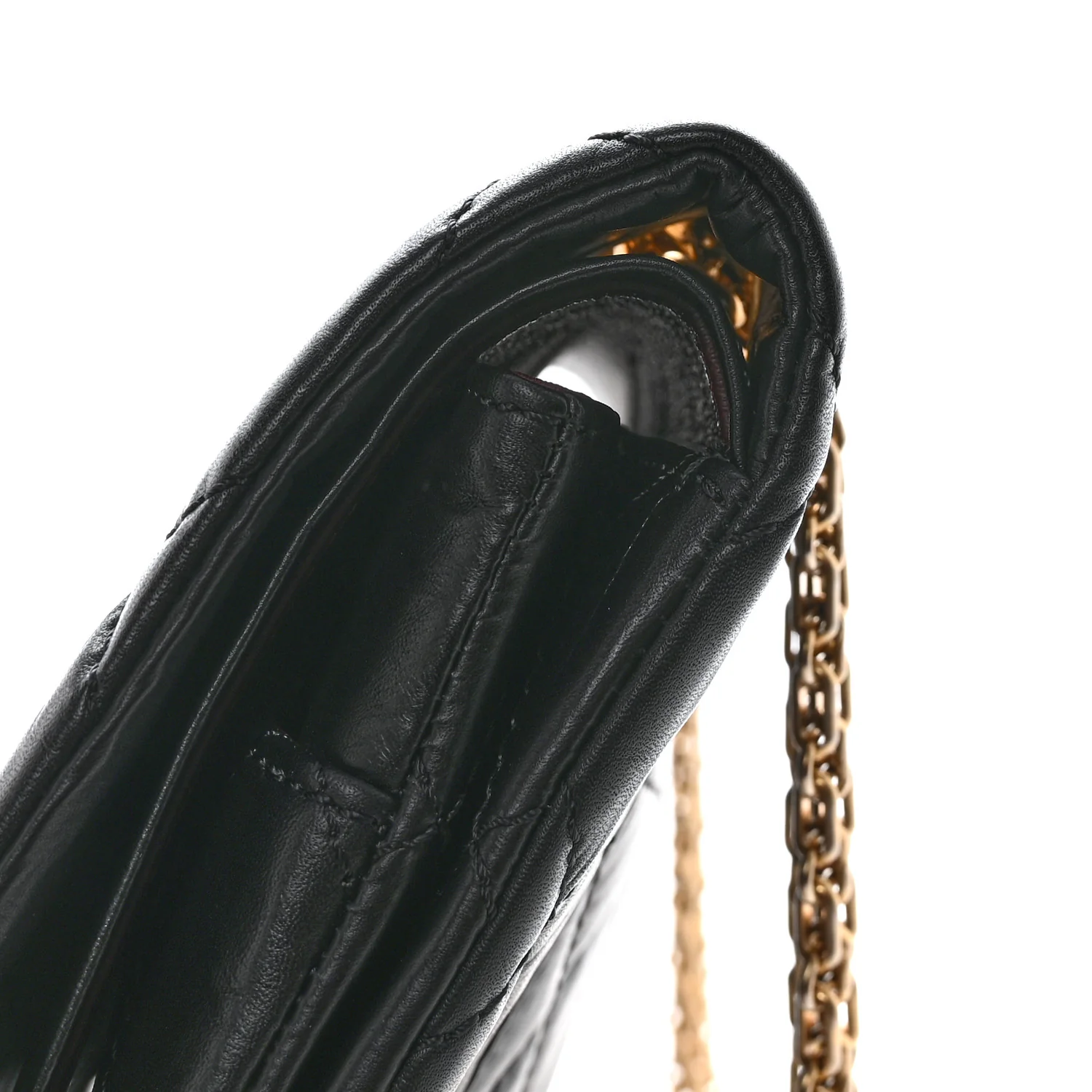 Aged Calfskin Quilted 2.55 Reissue 227 Flap Black - Image 12