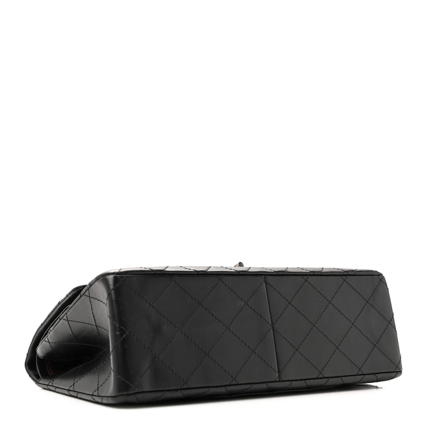Aged Calfskin Quilted 2.55 Reissue 227 Flap Black - Image 8