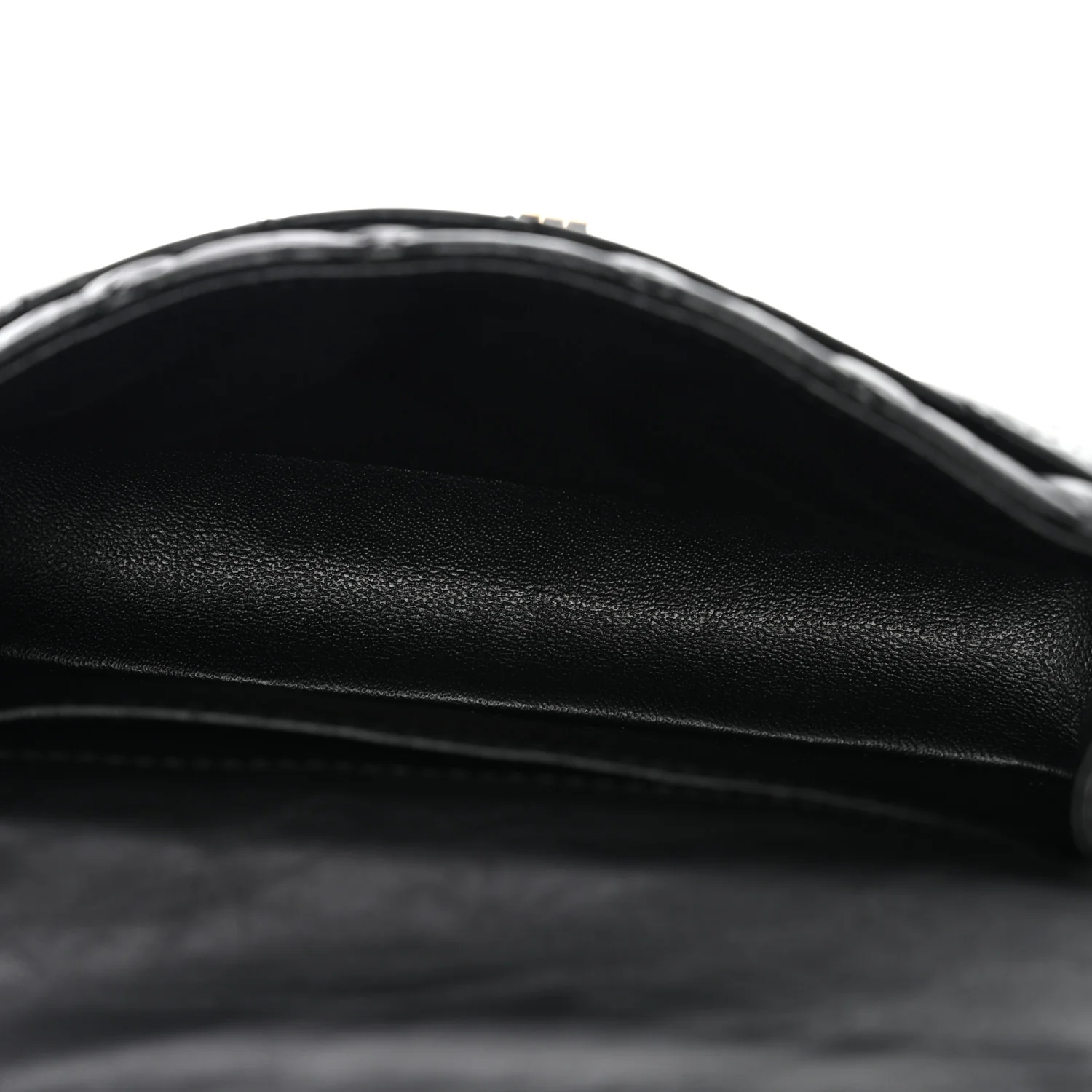 Aged Calfskin Quilted 2.55 Reissue Chain Waist Bag Black - Image 5