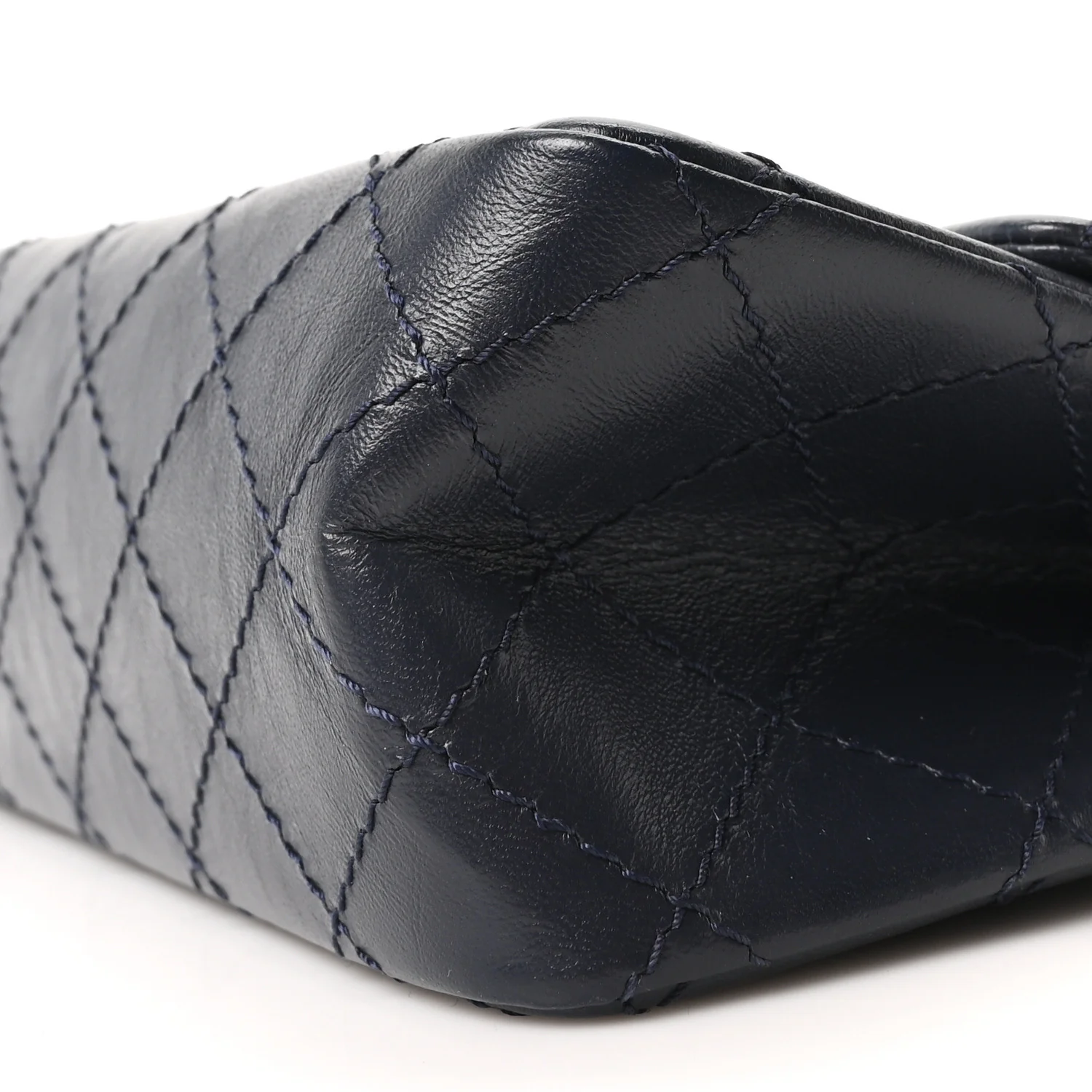 Aged Calfskin Quilted 2.55 Reissue Mini Flap Navy - Image 10