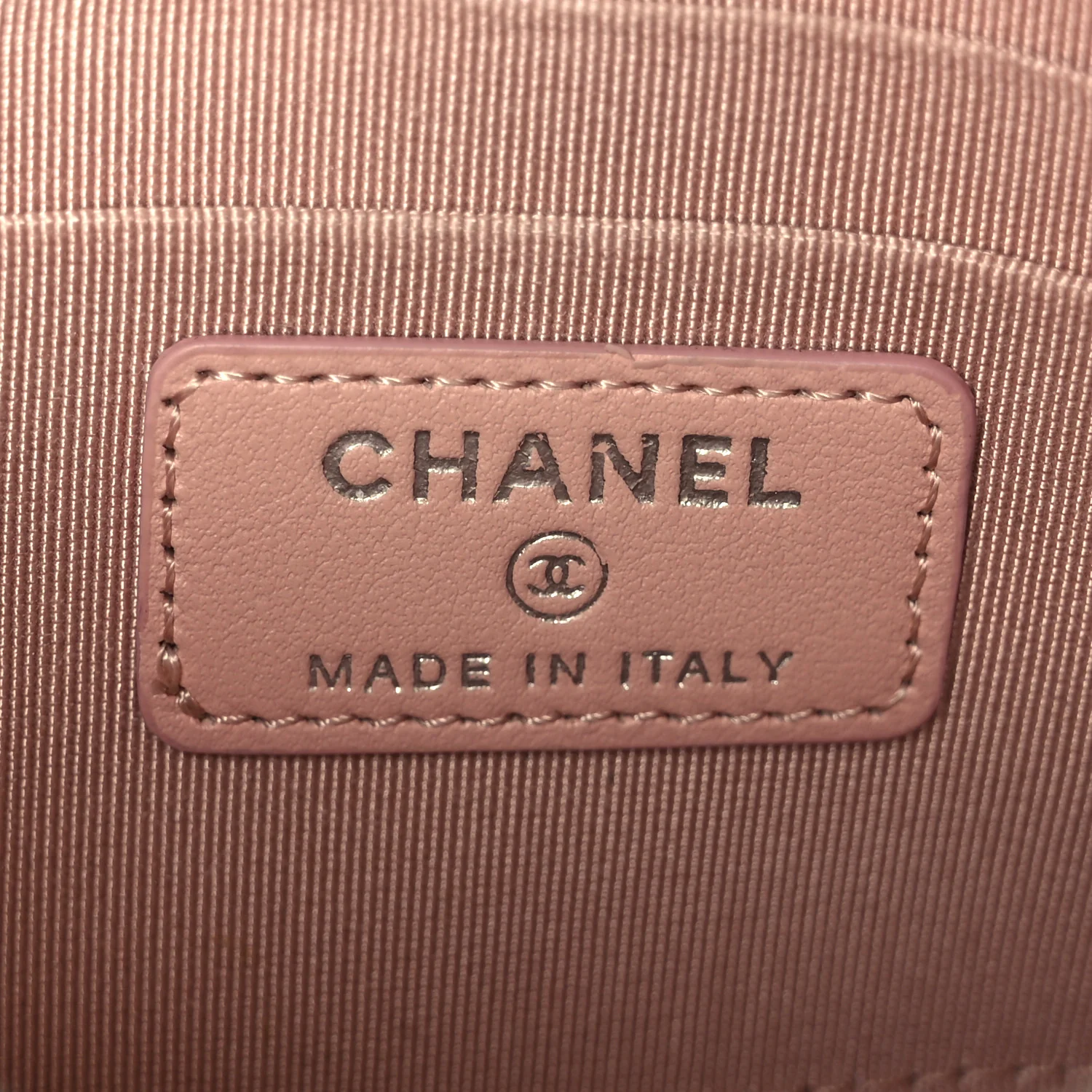 Aged Calfskin Quilted Gabrielle Zip Pouch Pink - Image 6