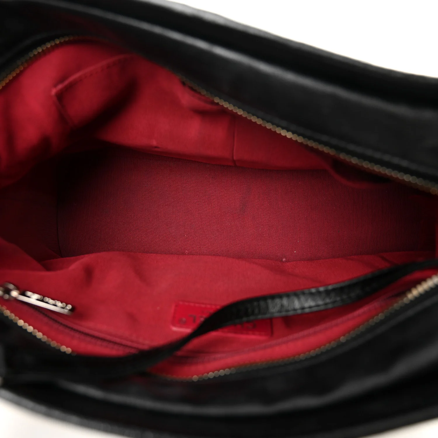 Aged Calfskin Quilted Medium Gabrielle Hobo Black - Image 5