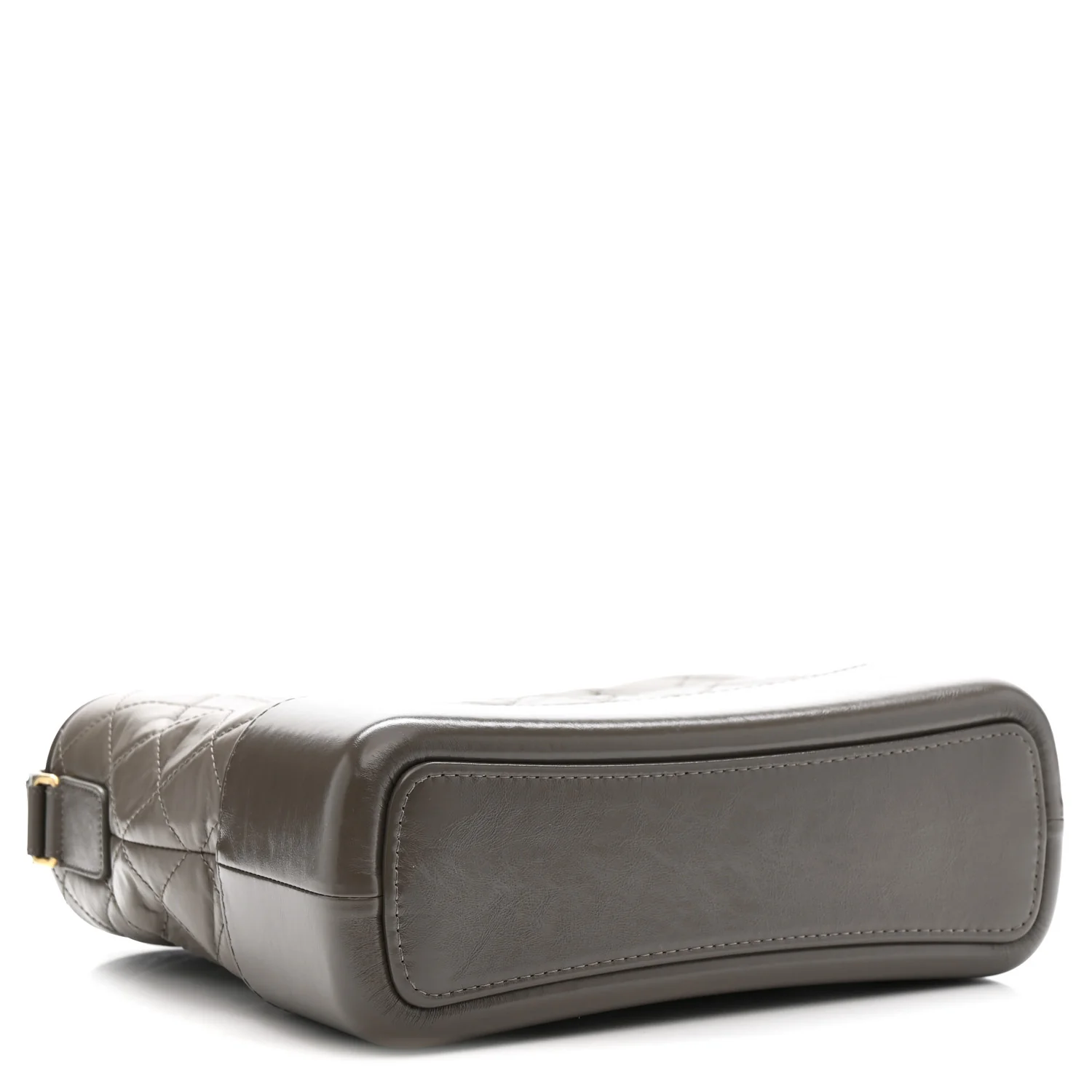 Aged Calfskin Quilted Medium Gabrielle Hobo Grey - Image 4