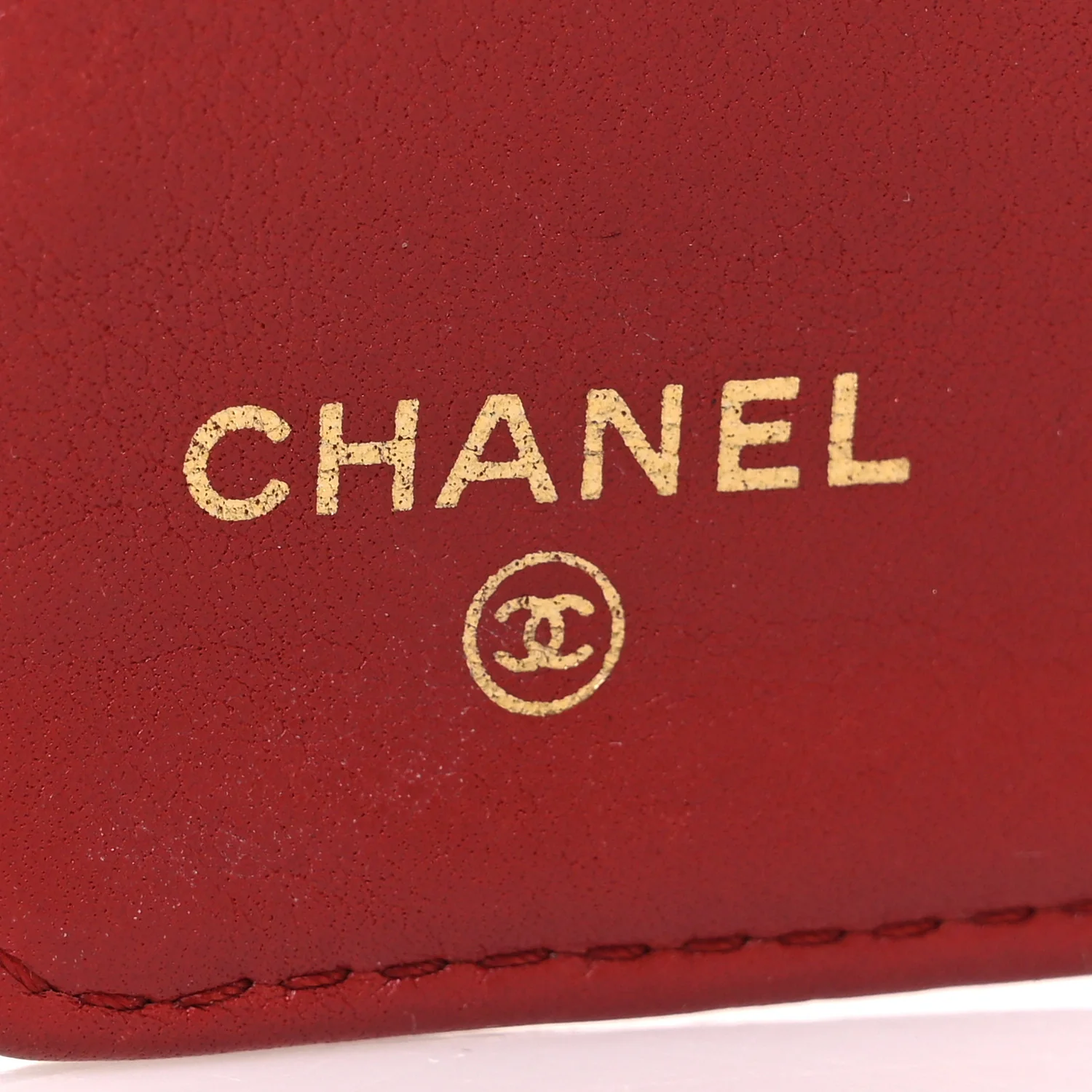 Aged Calfskin Quilted Reissue 2.55 Yen Wallet Red - Image 6