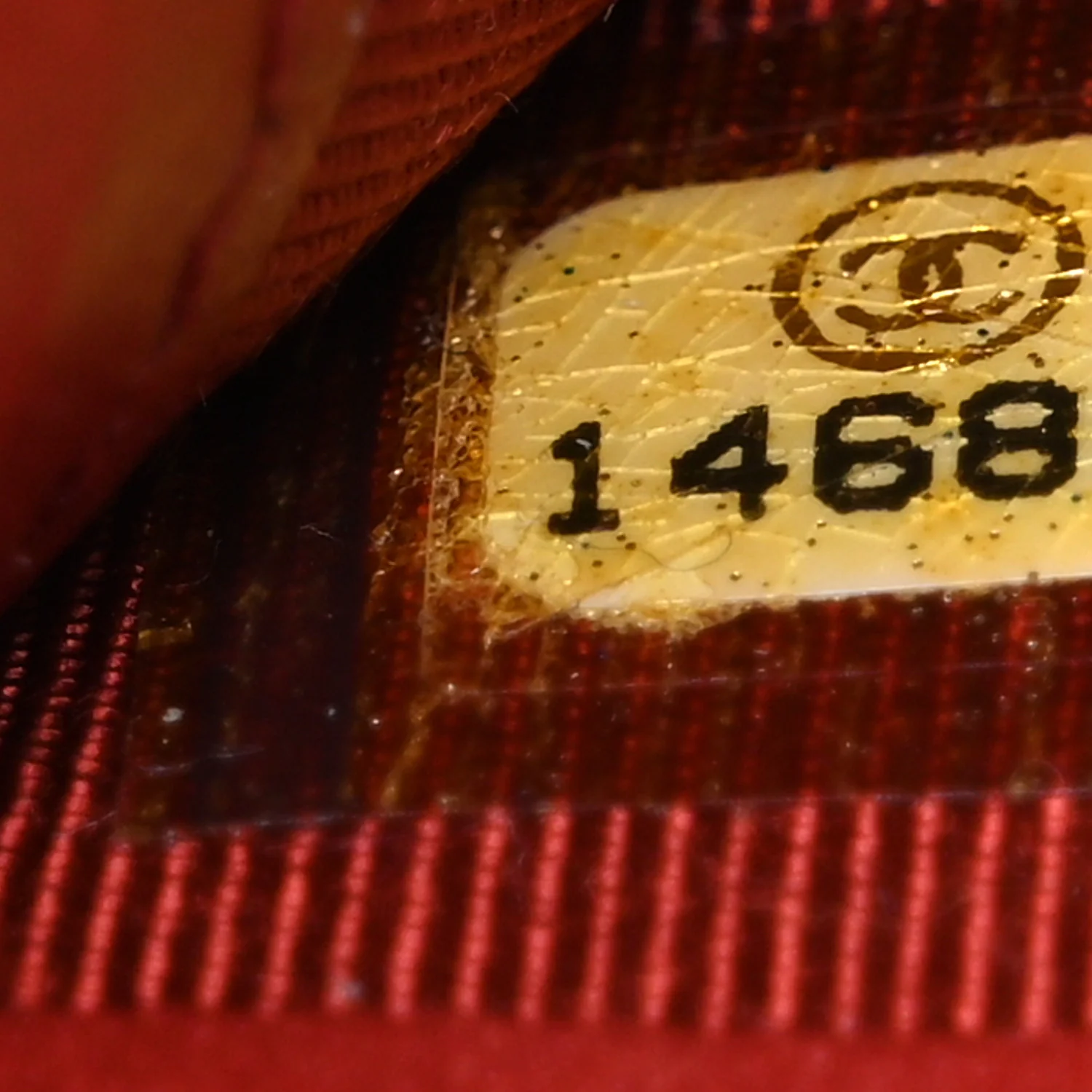 Aged Calfskin Quilted Reissue 2.55 Yen Wallet Red - Image 8