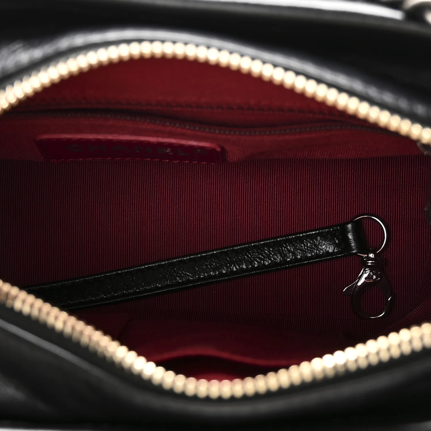 Aged Calfskin Quilted Small Gabrielle Hobo Black - Image 5