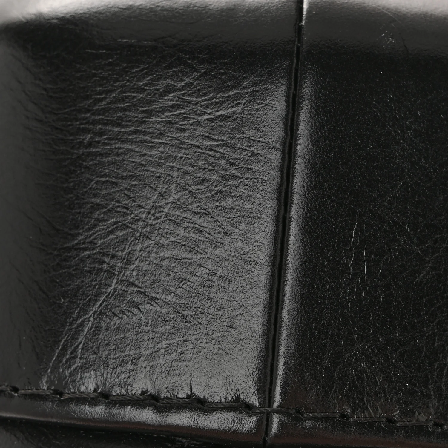 Aged Calfskin Quilted Small Gabrielle Hobo Black - Image 12