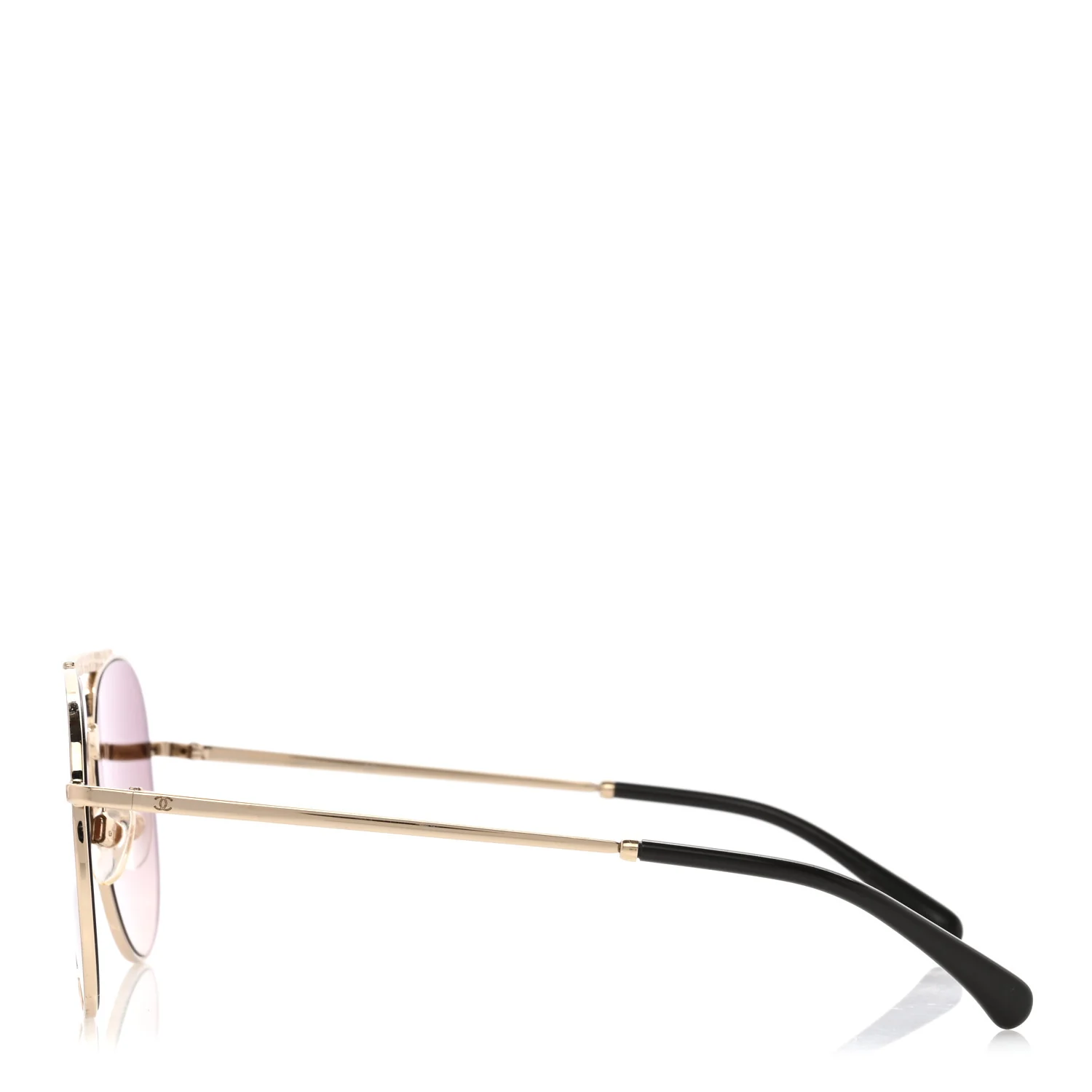Aviator Metallic Pilot Sunglasses 4231 Gold - Image 3