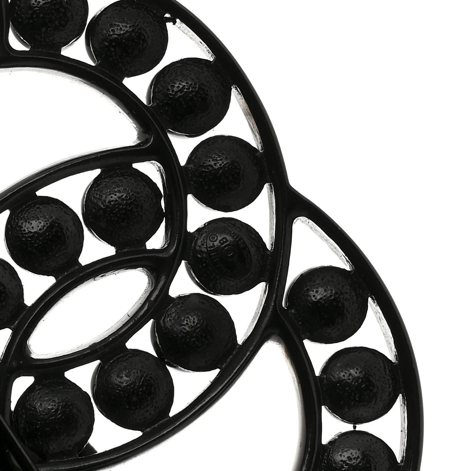 Bead CC Brooch Black - Image 3