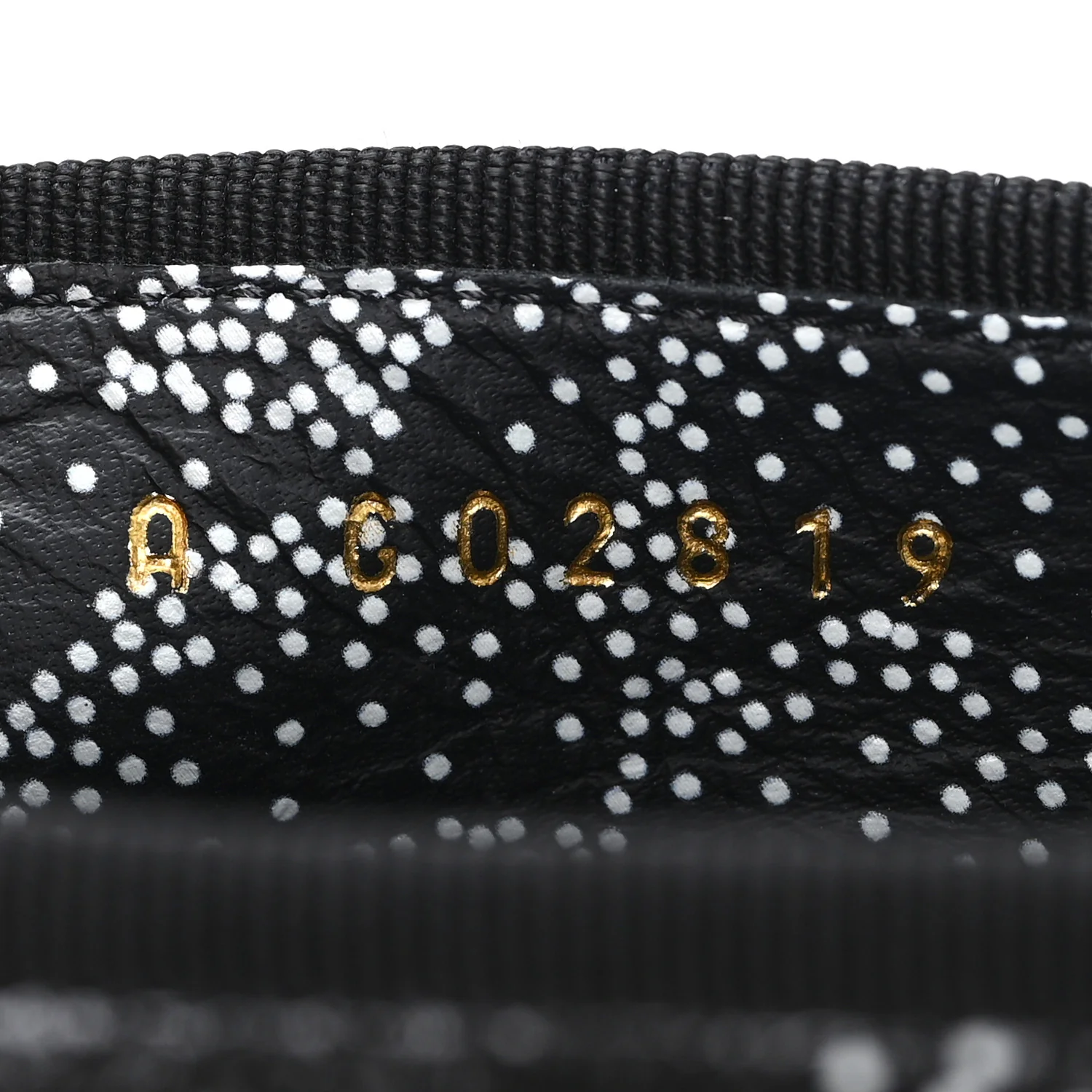 Calfskin Camellia Printed Cap Toe Ballerina Flats 36.5 Black White - Image 9