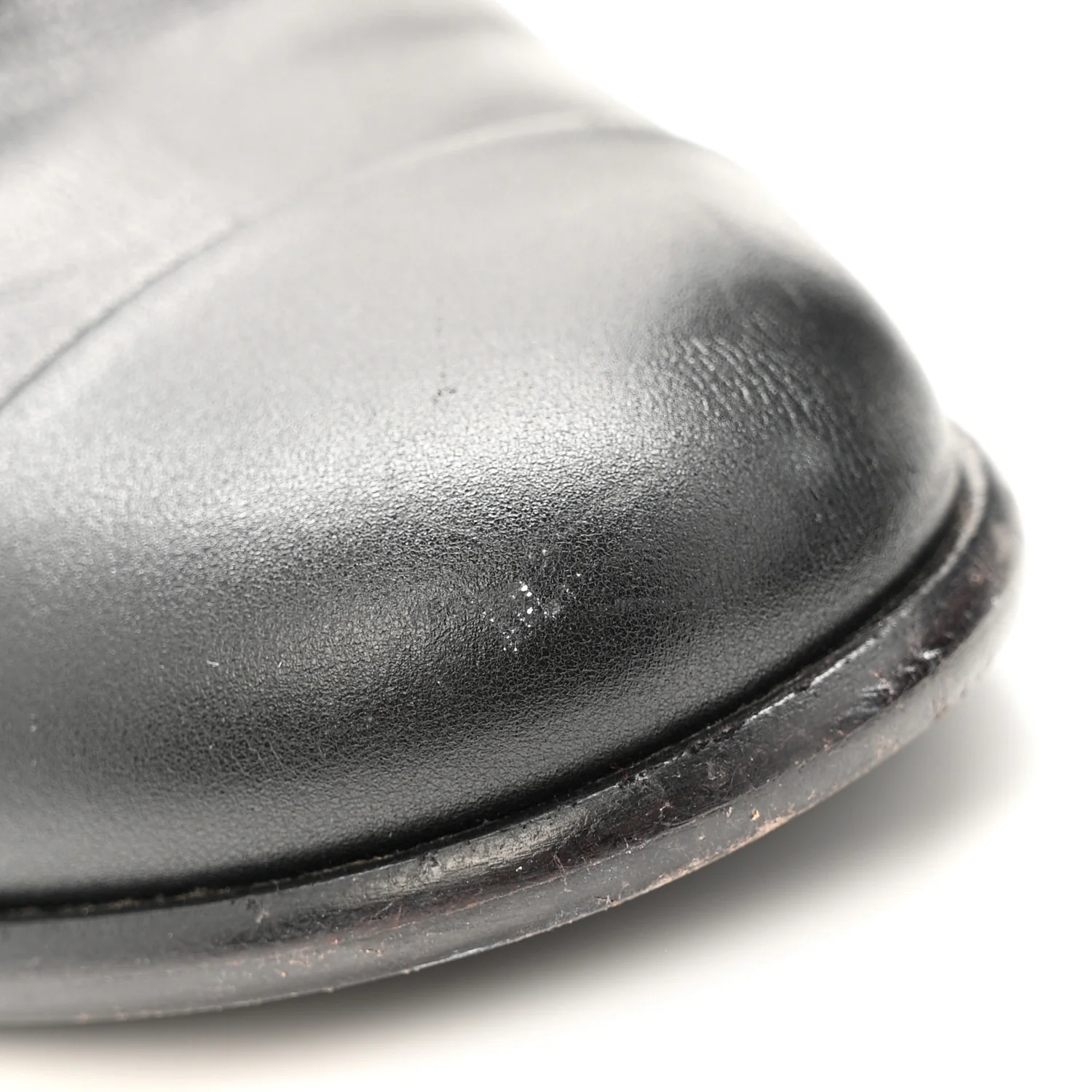 Calfskin CC Ankle Boots 38.5 Black - Image 23