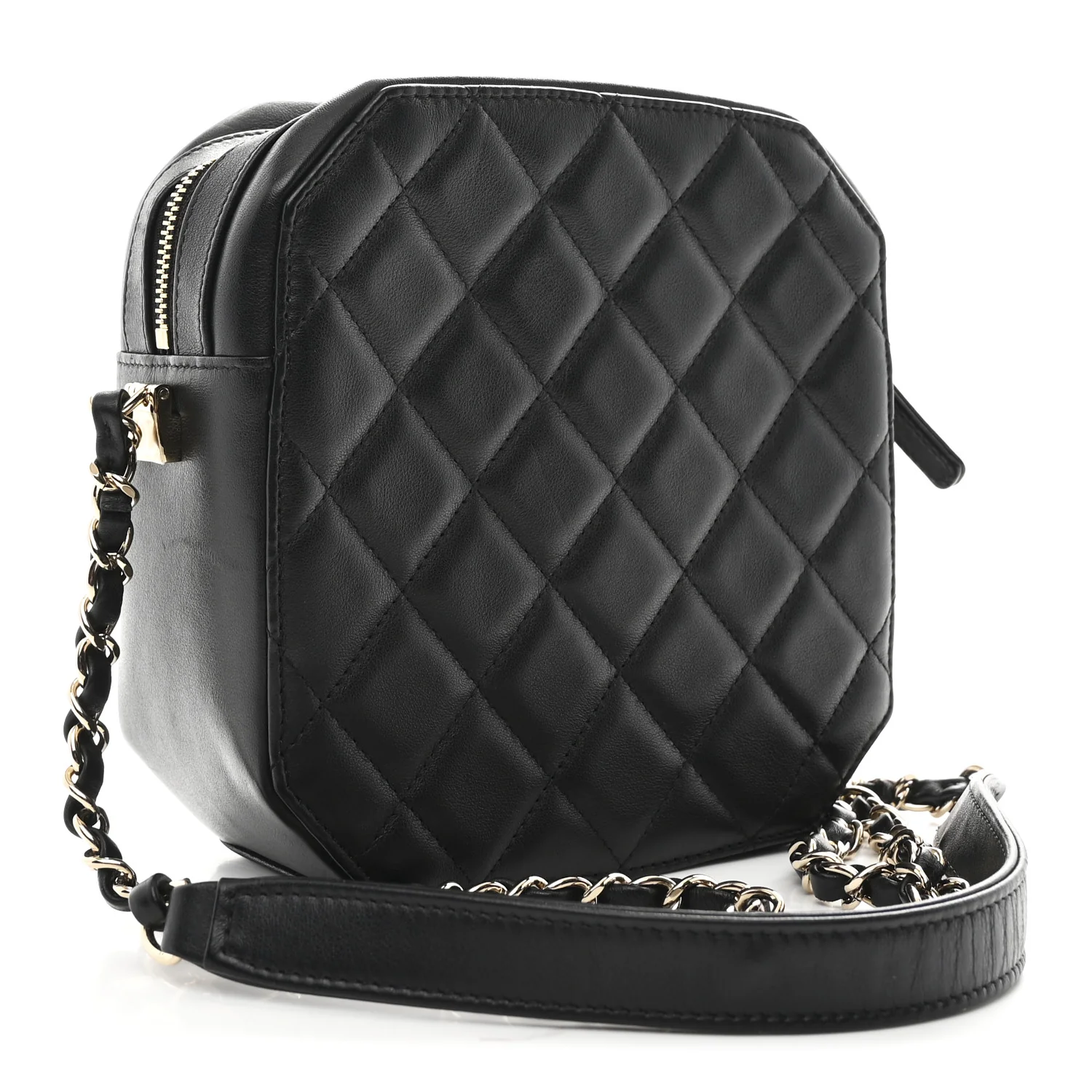Calfskin CC Clock Camera Case Black - Image 3