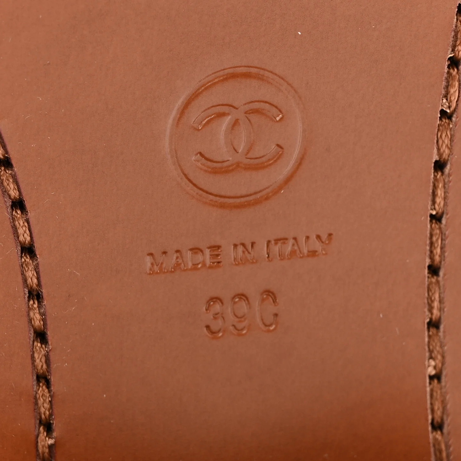 Calfskin CC Logo Mid Calf Boots 39 Brown - Image 8