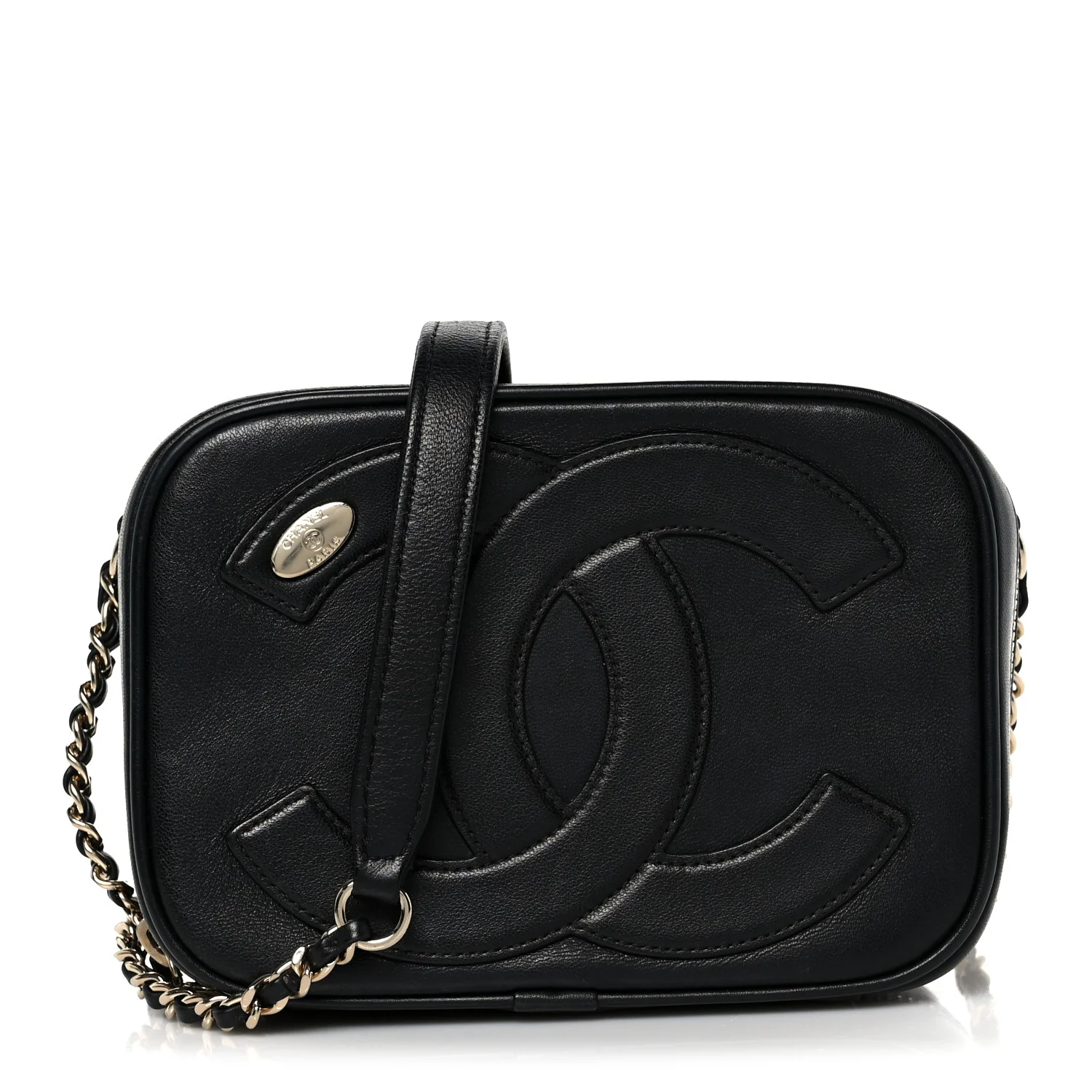 Calfskin CC Mania Camera Case Black