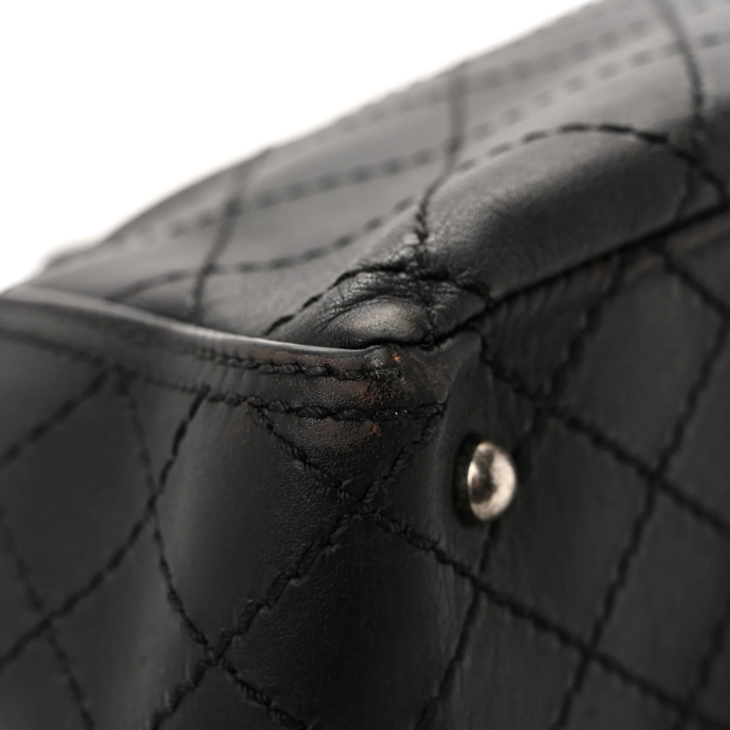 Calfskin CC Pocket Tote Black - Image 11