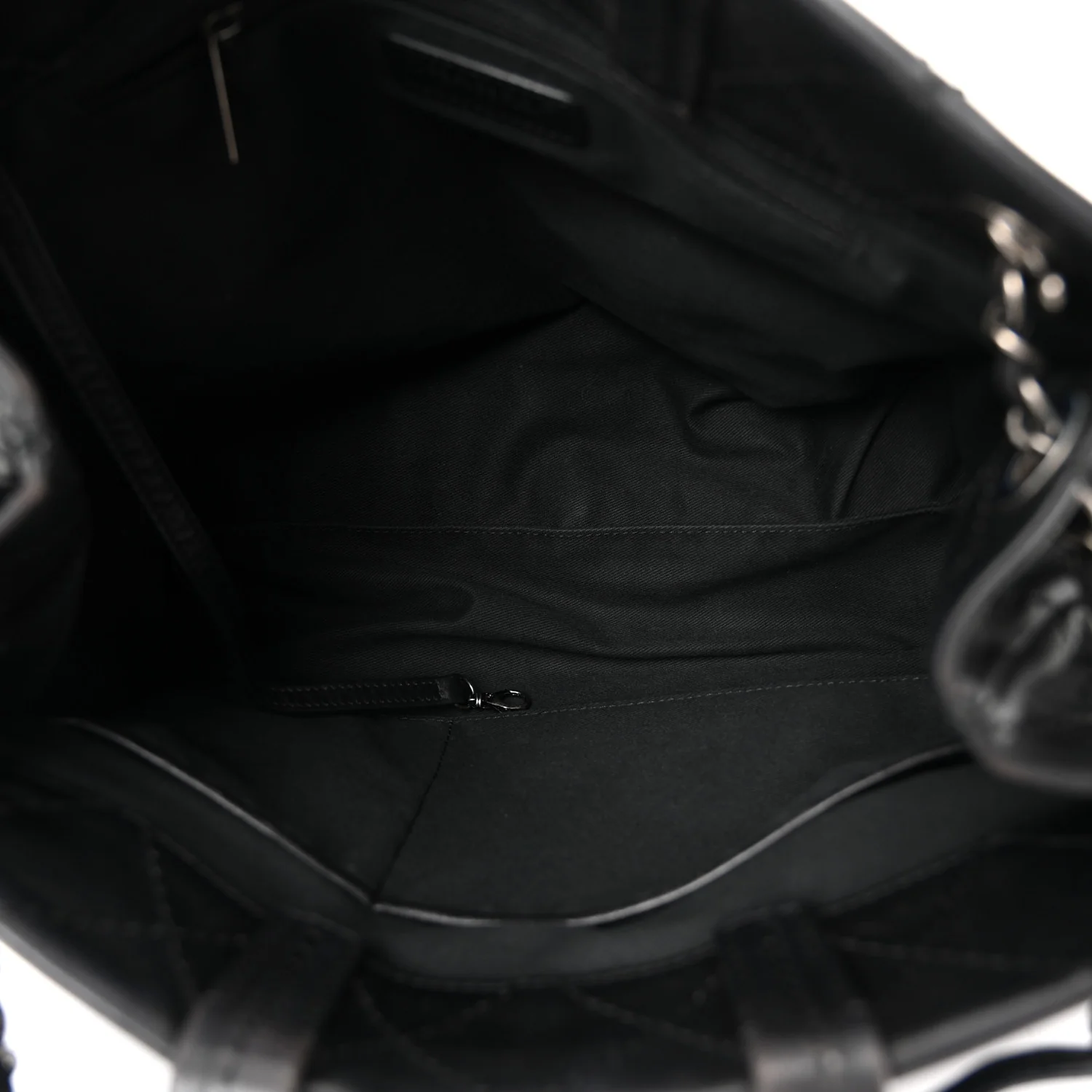 Calfskin CC Pocket Tote Black - Image 5