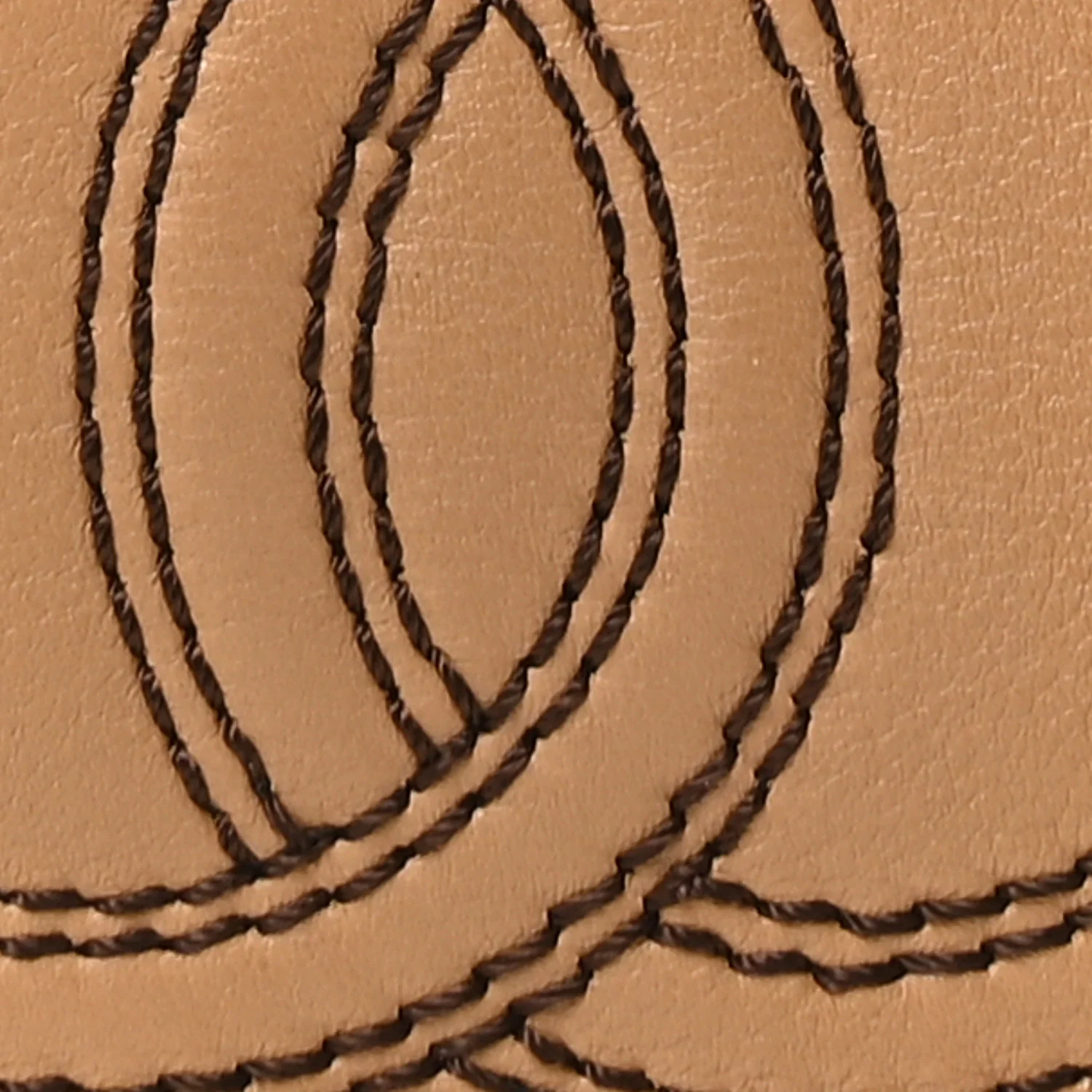 Calfskin CC Tassel Shopping Tote Beige - Image 8