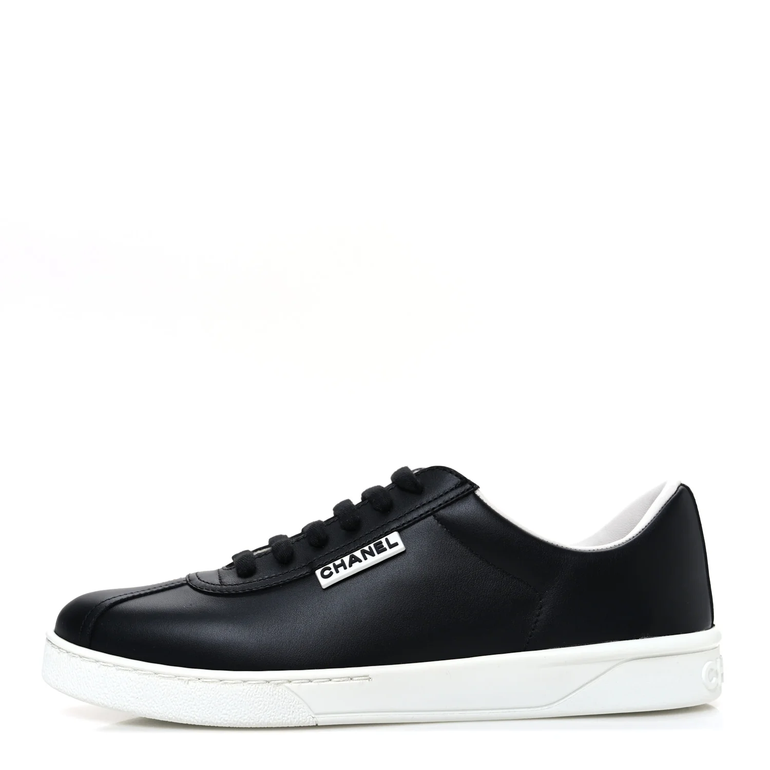 Calfskin CC Womens Sneakers 38 Black