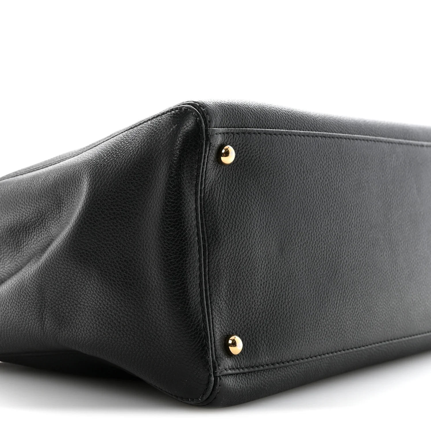 Calfskin Cerf Executive Shopper Tote Black - Image 10