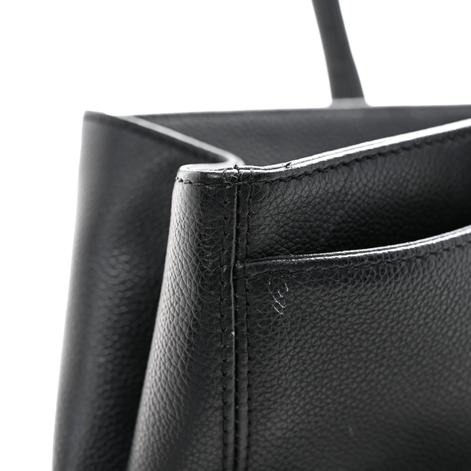 Calfskin Cerf Executive Shopper Tote Black - Image 12