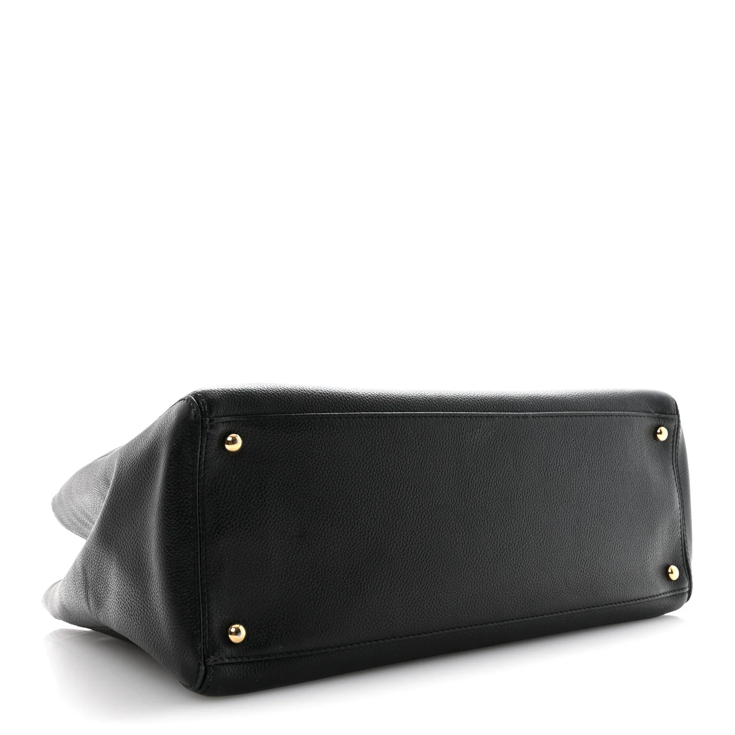 Calfskin Cerf Executive Shopper Tote Black - Image 4