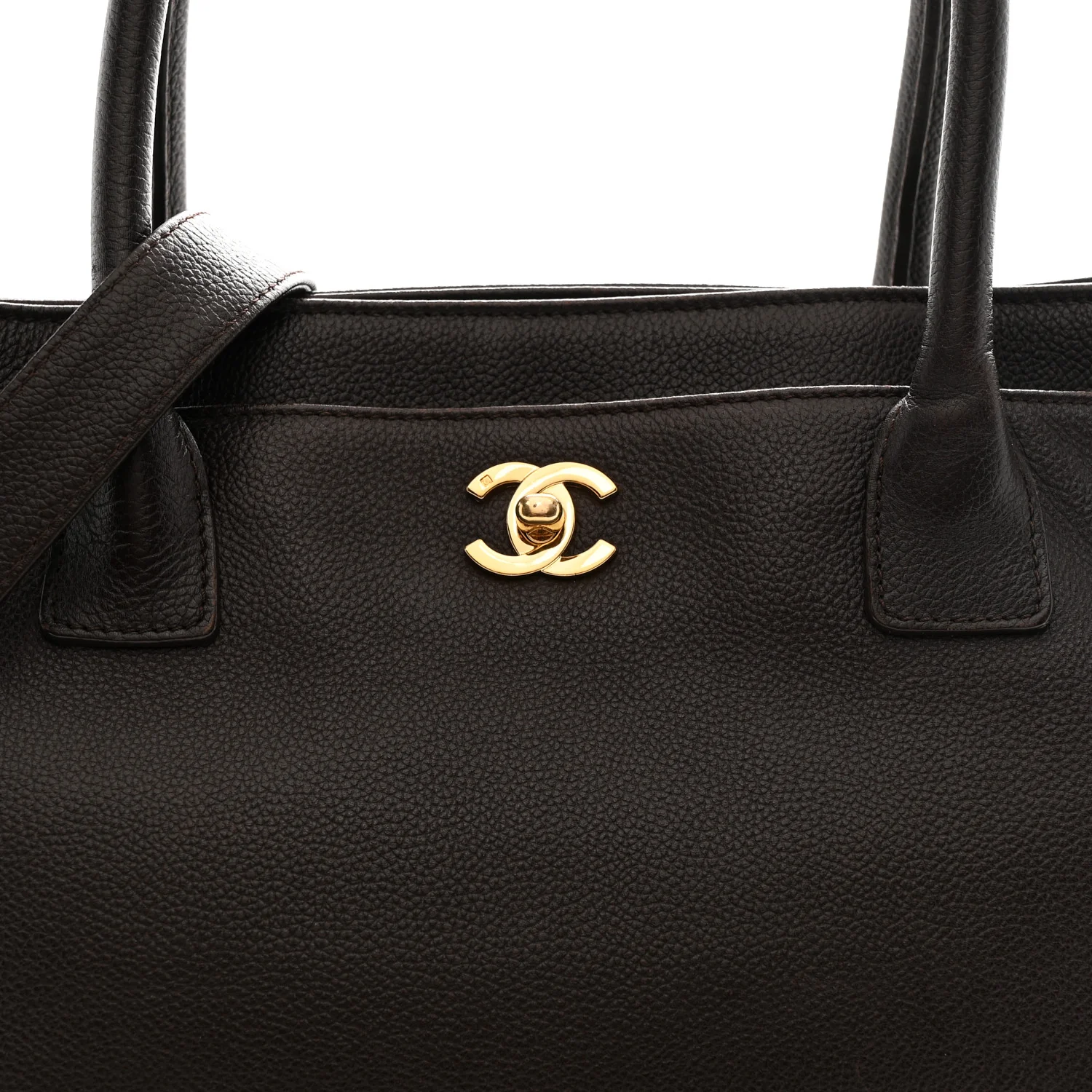 Calfskin Cerf Executive Shopper Tote Brown - Image 10