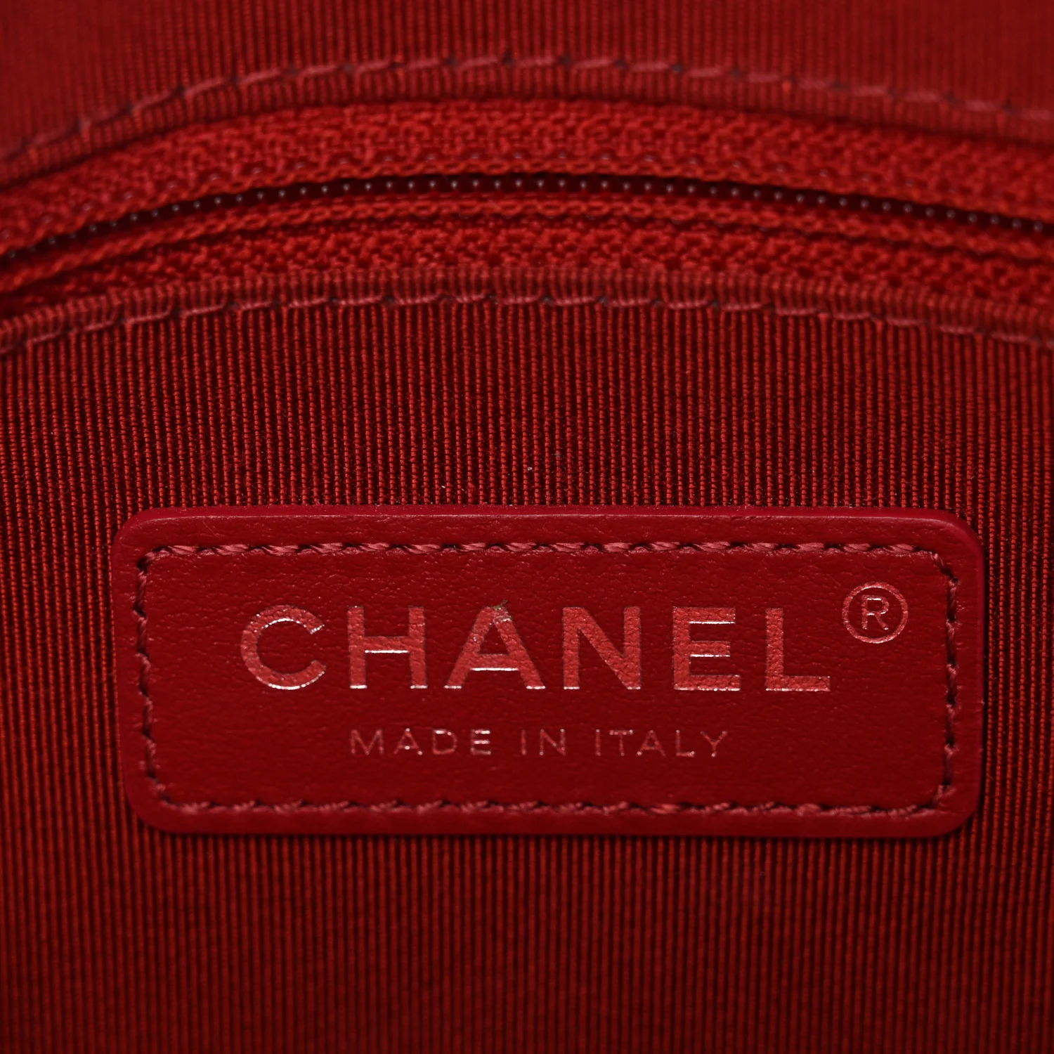 Calfskin Chain 20s Signature Bowling Bag Red - Image 6