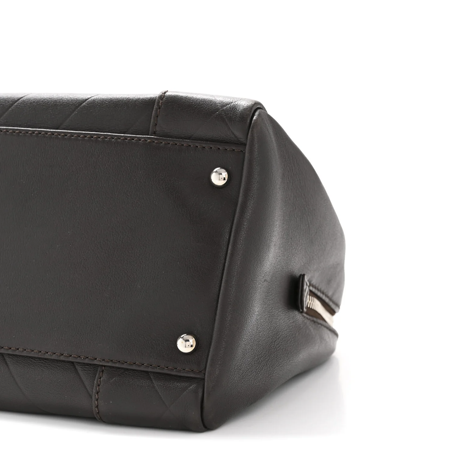Calfskin Chevron CC All Day Long Boston Brown - Image 10