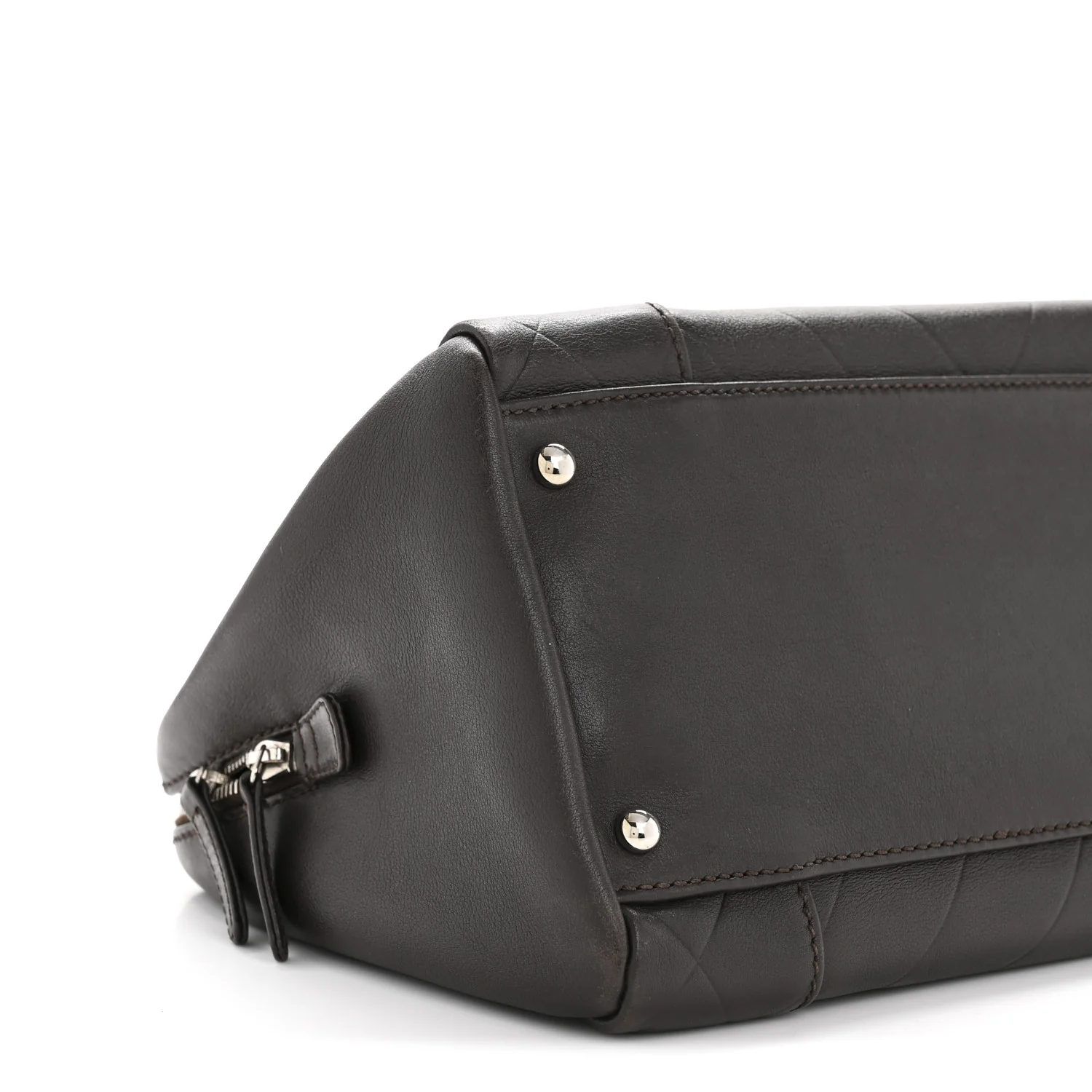 Calfskin Chevron CC All Day Long Boston Brown - Image 9