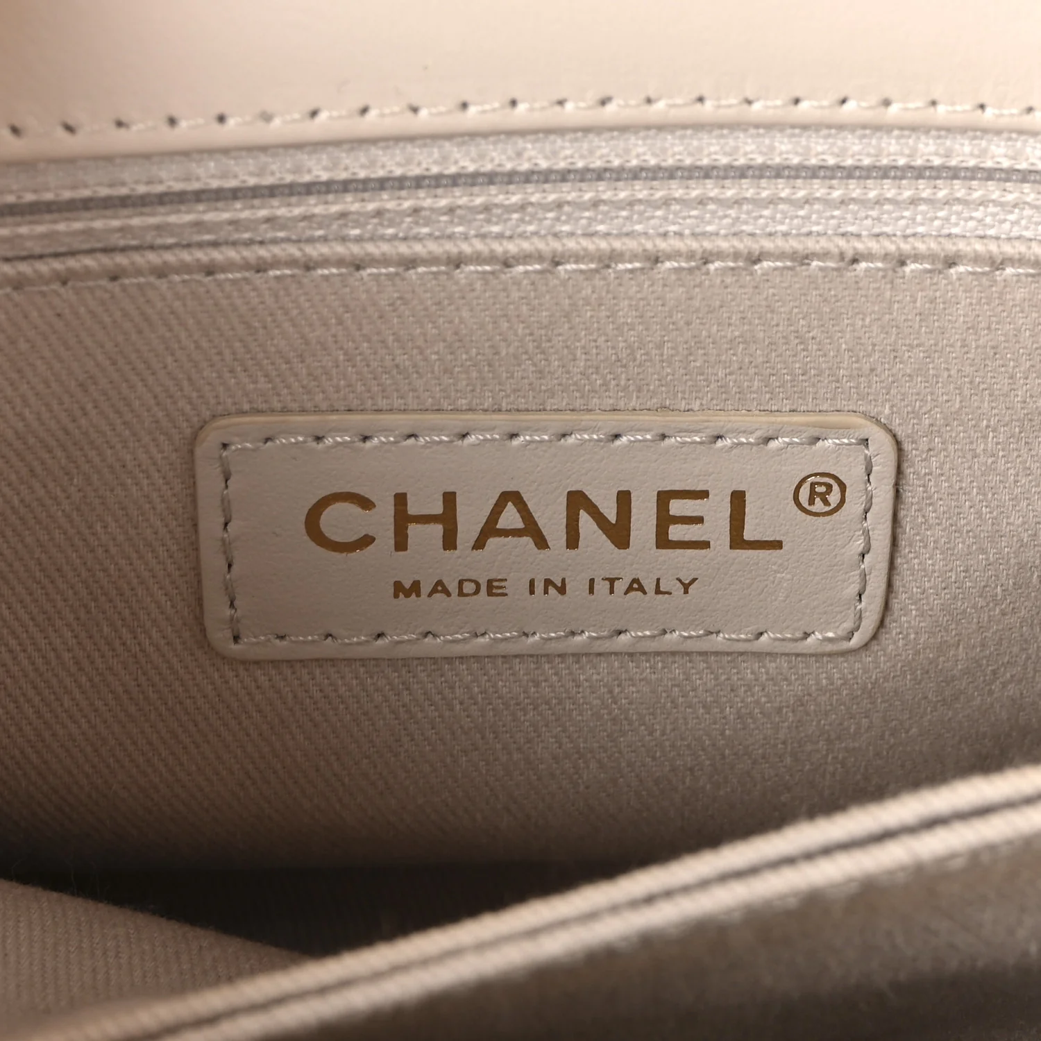 Calfskin Chevron Quilted Mini Coco Handle Flap Rose Pale - Image 6