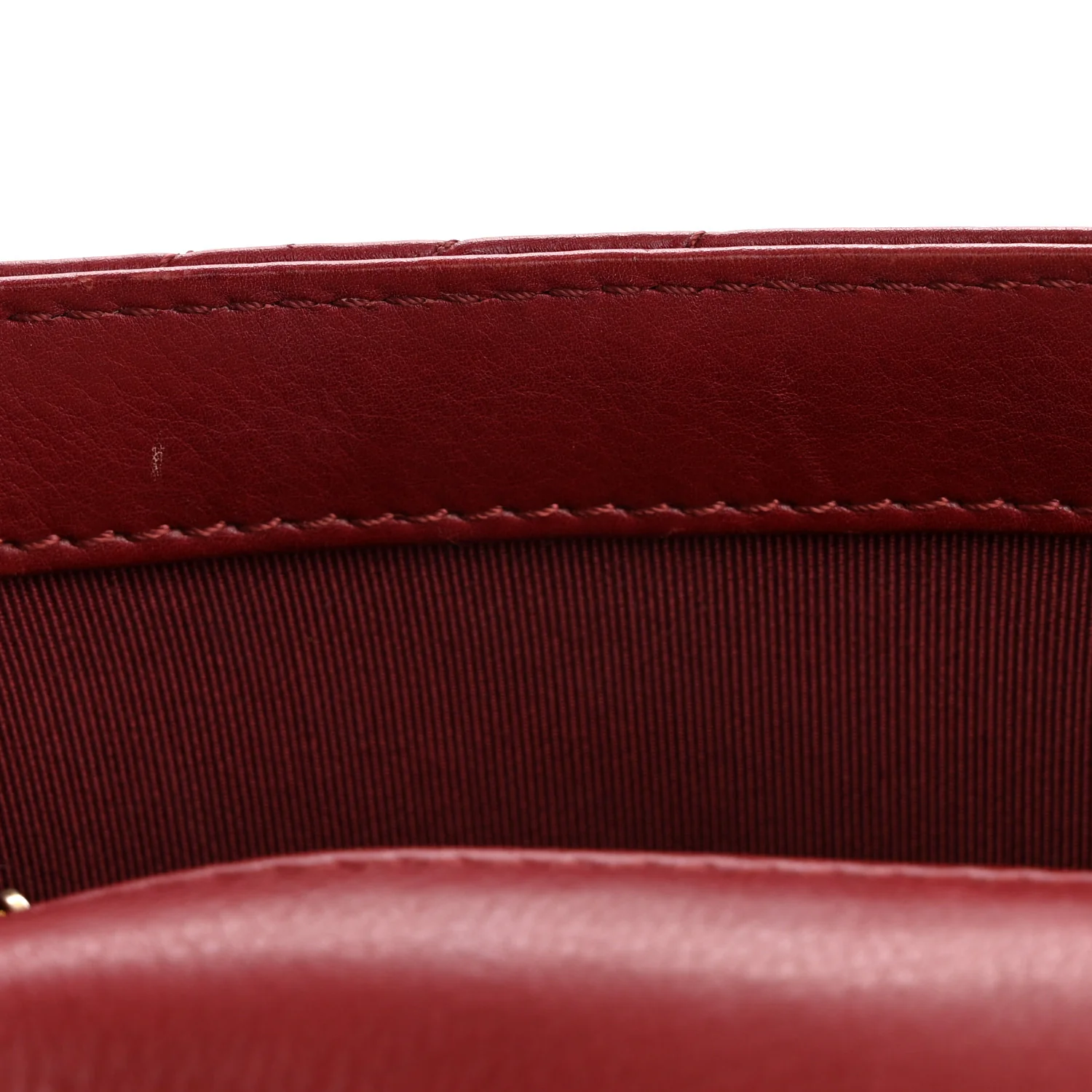 Calfskin Chevron Quilted Mini Rock The Corner Flap Red - Image 11
