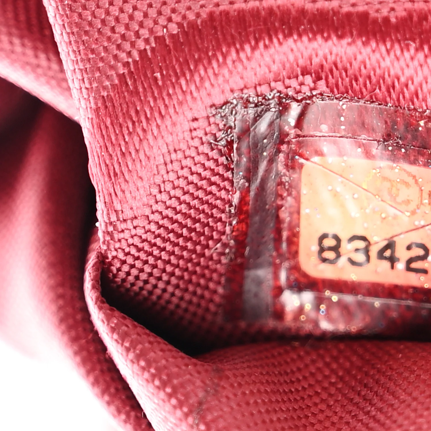 Calfskin Contrast Stitch Small Surpique Bowler Red - Image 9