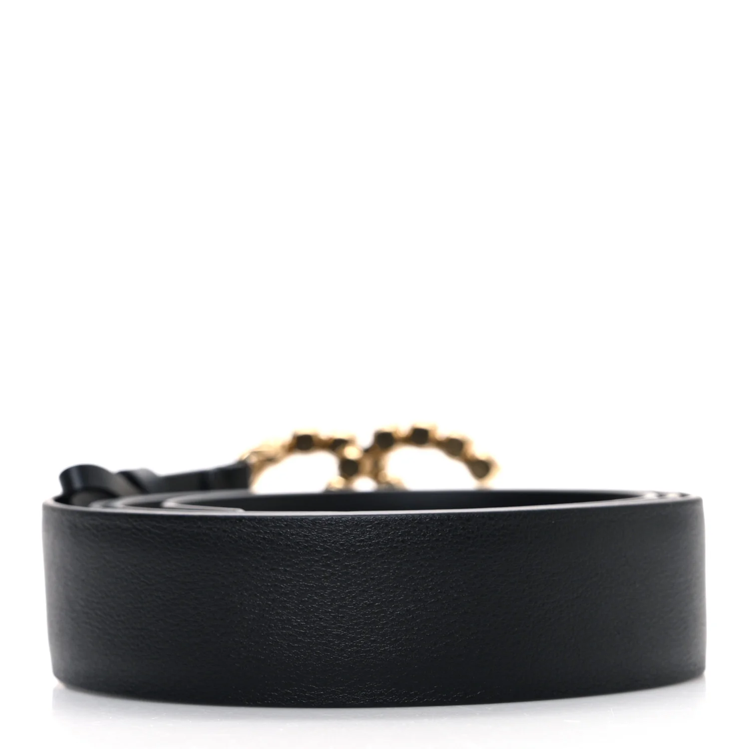 Calfskin Crystal CC Belt 90 36 Black Multicolor - Image 2